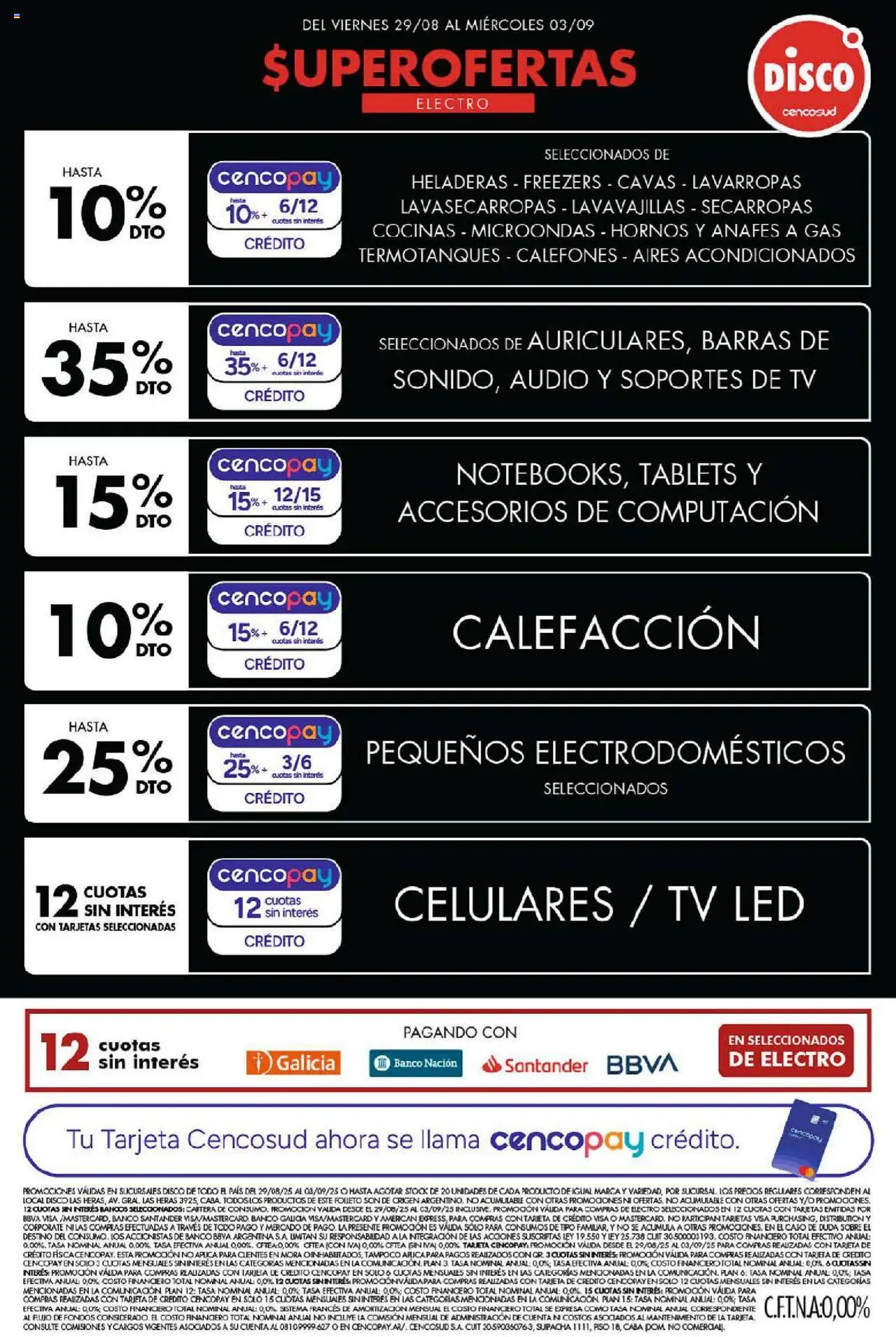 Disco - Non Food │ válido desde el 29.08.2025 | Página: 4 | Productos: Cartera, Disco, Lavarropas, Microondas