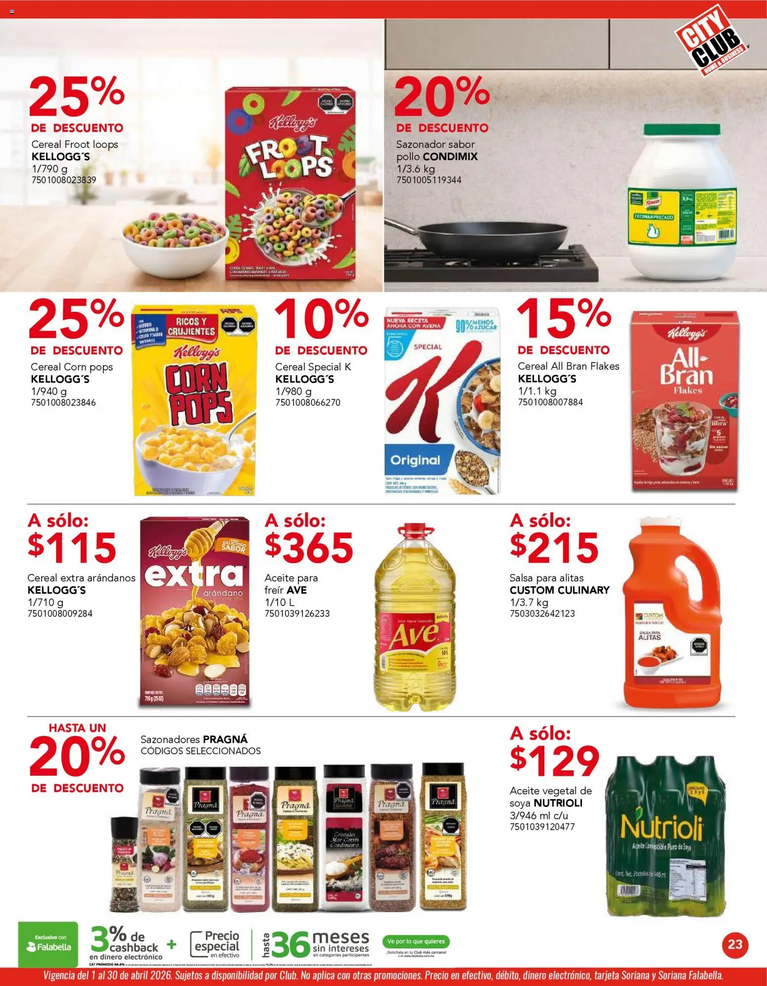 Nuevas ofertas de City Club válidas en toda la República Mexicana desde el 01.04.2026. ¡Encuentra las mejores ofertas en City Club catálogo! | Página: 23