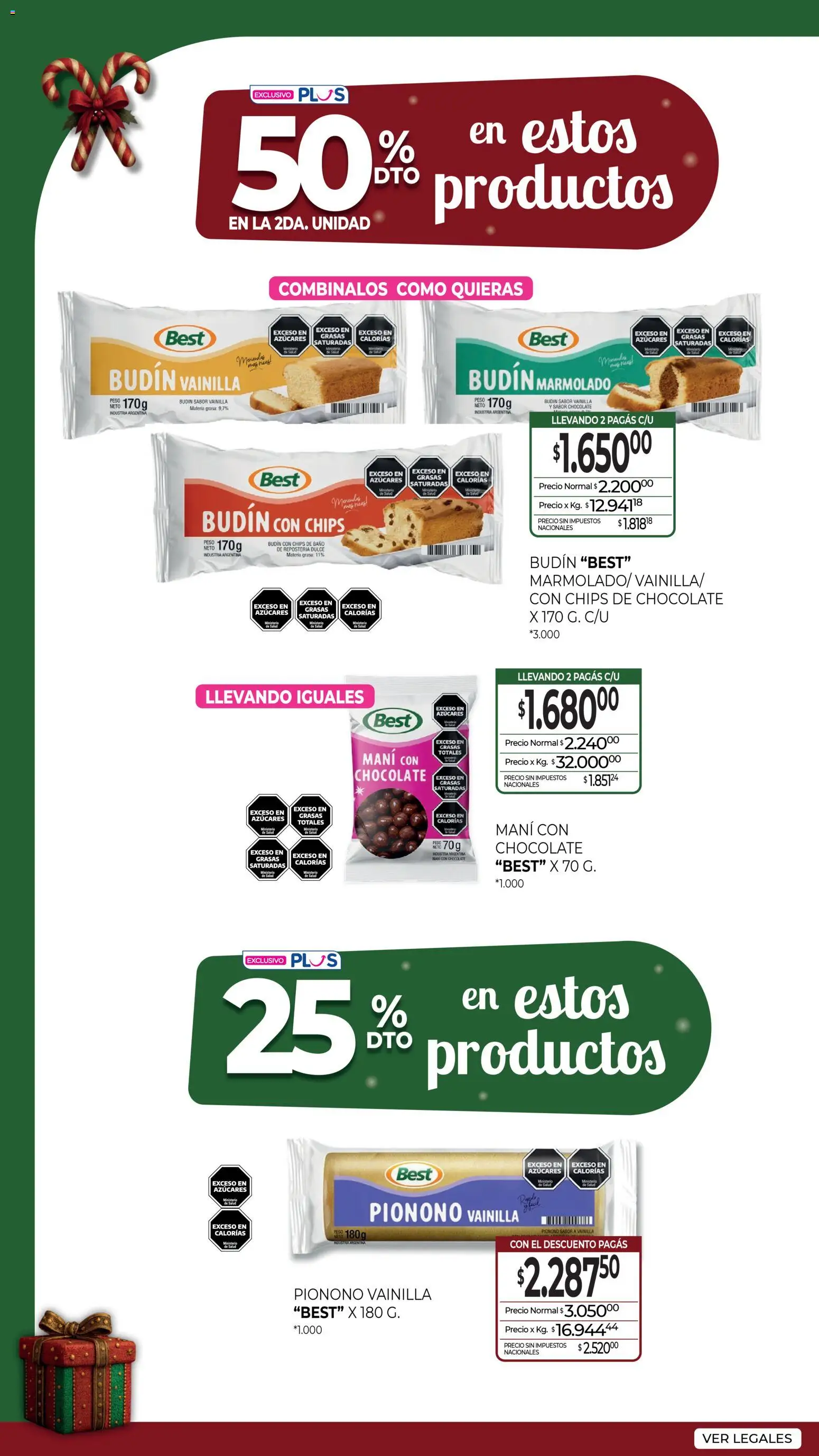 La Anonima catálogo │ válido desde el 04.12.2025 | Página: 21 | Productos: Peso, Baño, Budín, Chocolate