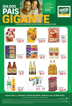 GIGA Atacado - Ofertas Dia dos Pais - Pré-Visualização do folheto da loja GIGA Atacado, válido de 08.08.2025