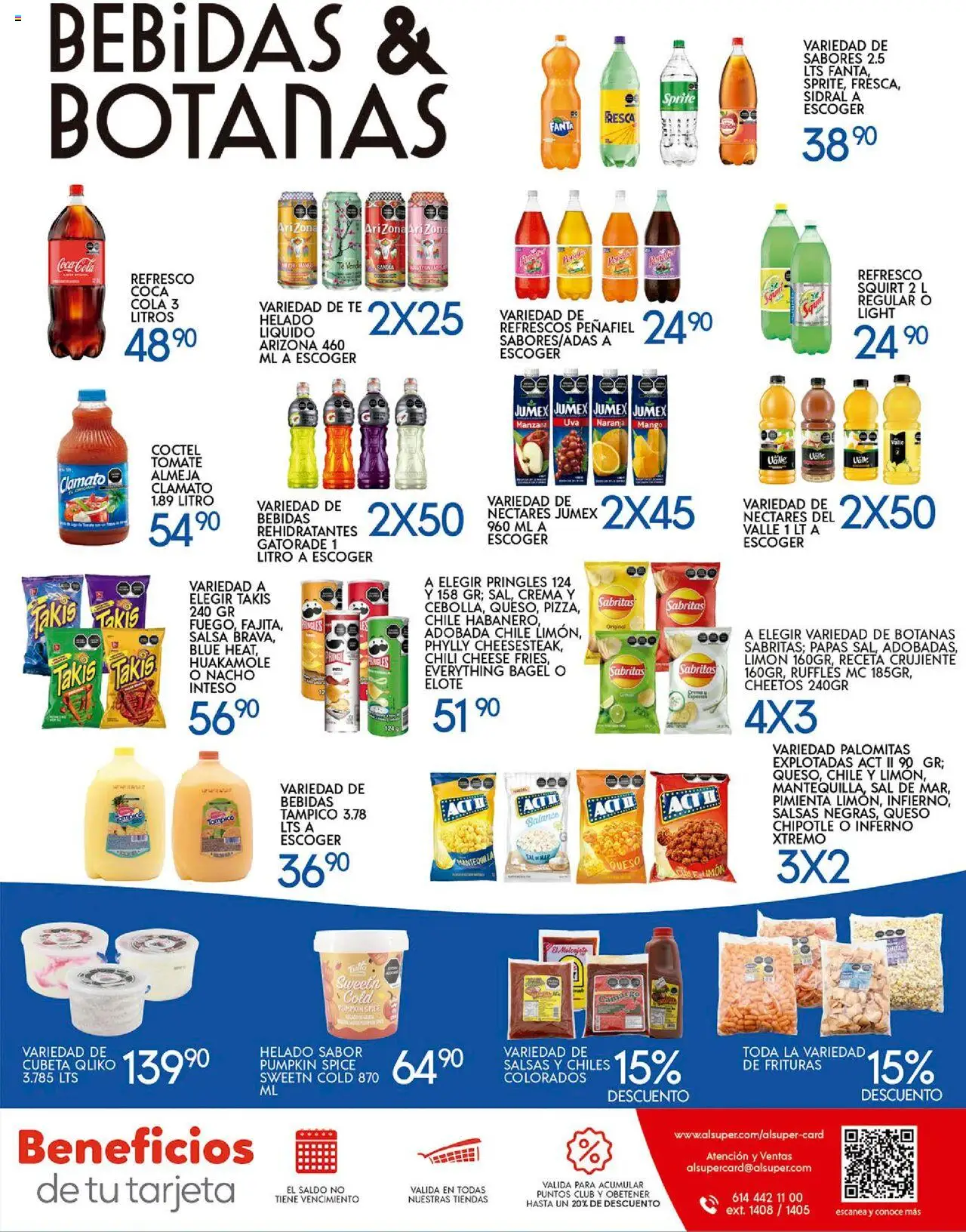 Nuevas ofertas de Alsuper válidas en toda la República Mexicana desde el 17.10.2025. ¡Encuentra las mejores ofertas en Alsuper folleto Chihuahua-Estado! | Página: 7 | Productos: Refresco, Manzana, Queso, Helado