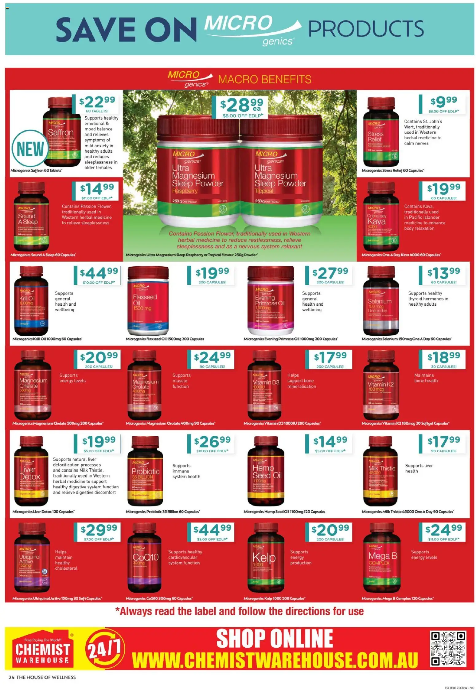 Chemist Warehouse catalogue - valid from 15.12.2025 | Page: 24 | Products: Milk, Oil, Herbal, Tablets