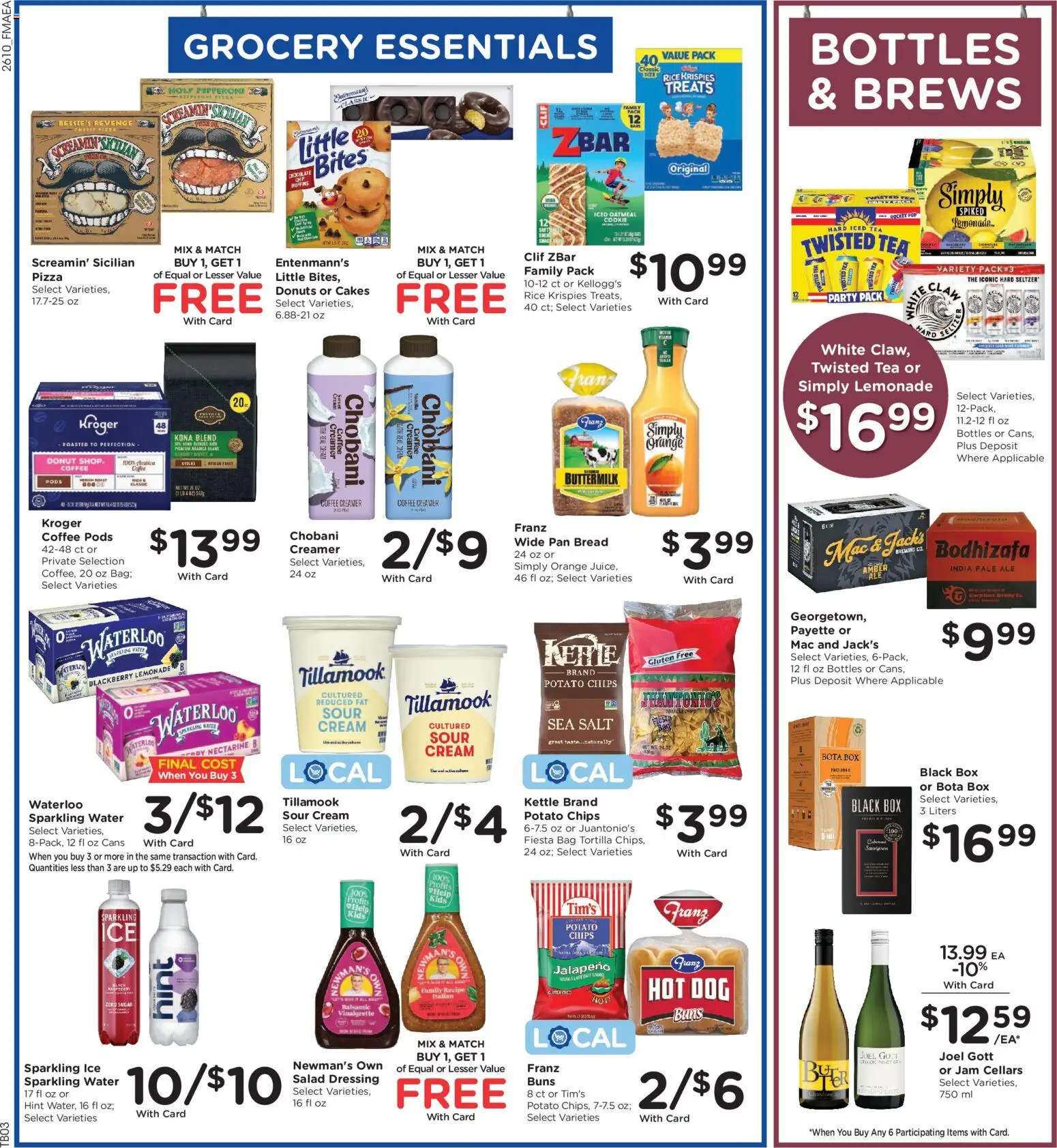 Fred Meyer Weekly Ad - valid from 08.04.2026 | Page: 7 | Products: Pizza, Cream, Nectarine, Bag