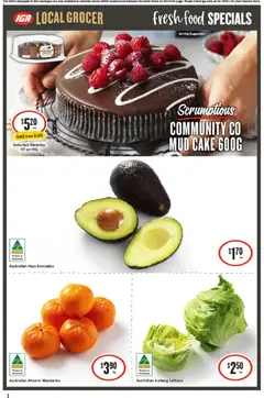 Preview of IGA Local Grocer QLD - valid from 29.10.2025 | Page: 2 | Products: Chocolate, Lettuce, Mandarins