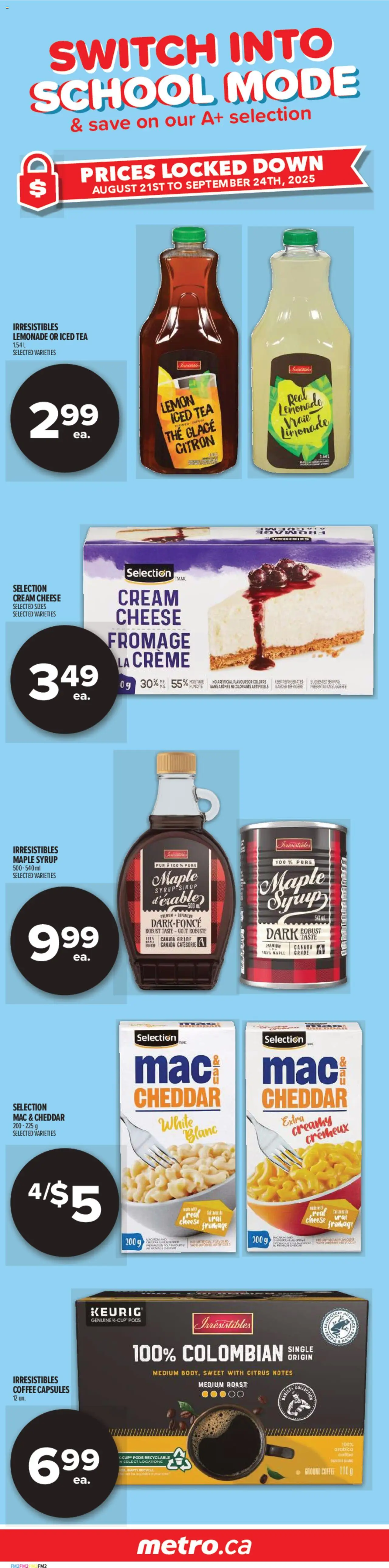 Metro flyer valid from 11.09.2025 | Page: 3 | Products: Tea, Cream, Cheese, Coffee
