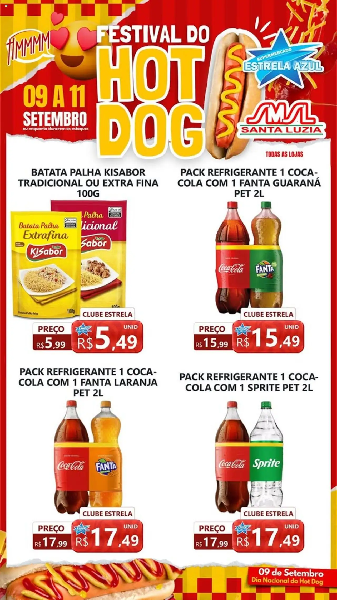 Estrela Azul Folheto - válido de 09.09.2025 | Página: 1 | Produtos: Milho verde, Molho de tomate, Pão, Ketchup