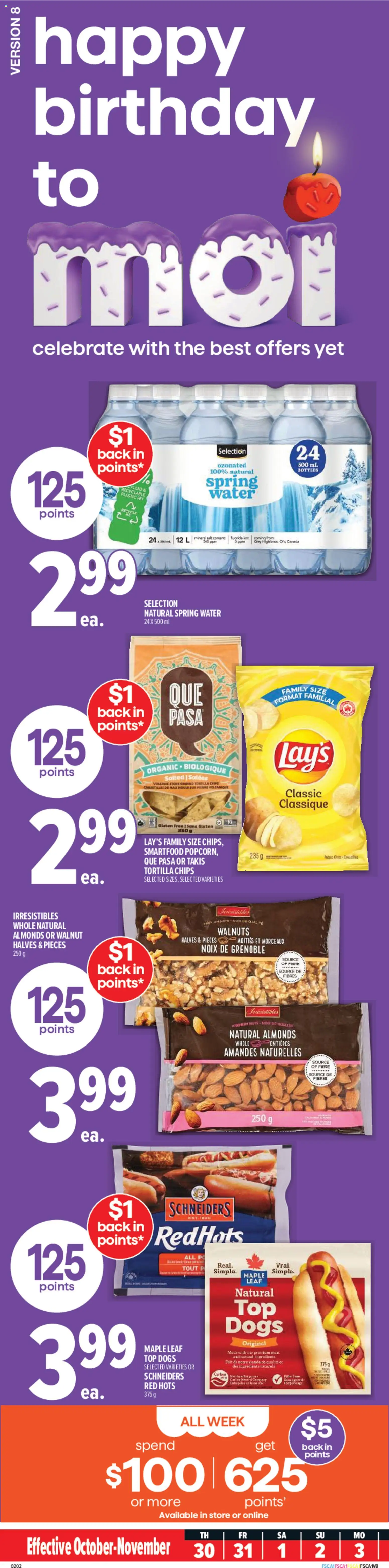 Metro flyer valid from 30.10.2025 | Page: 1 | Products: Chips, Nuts, PC