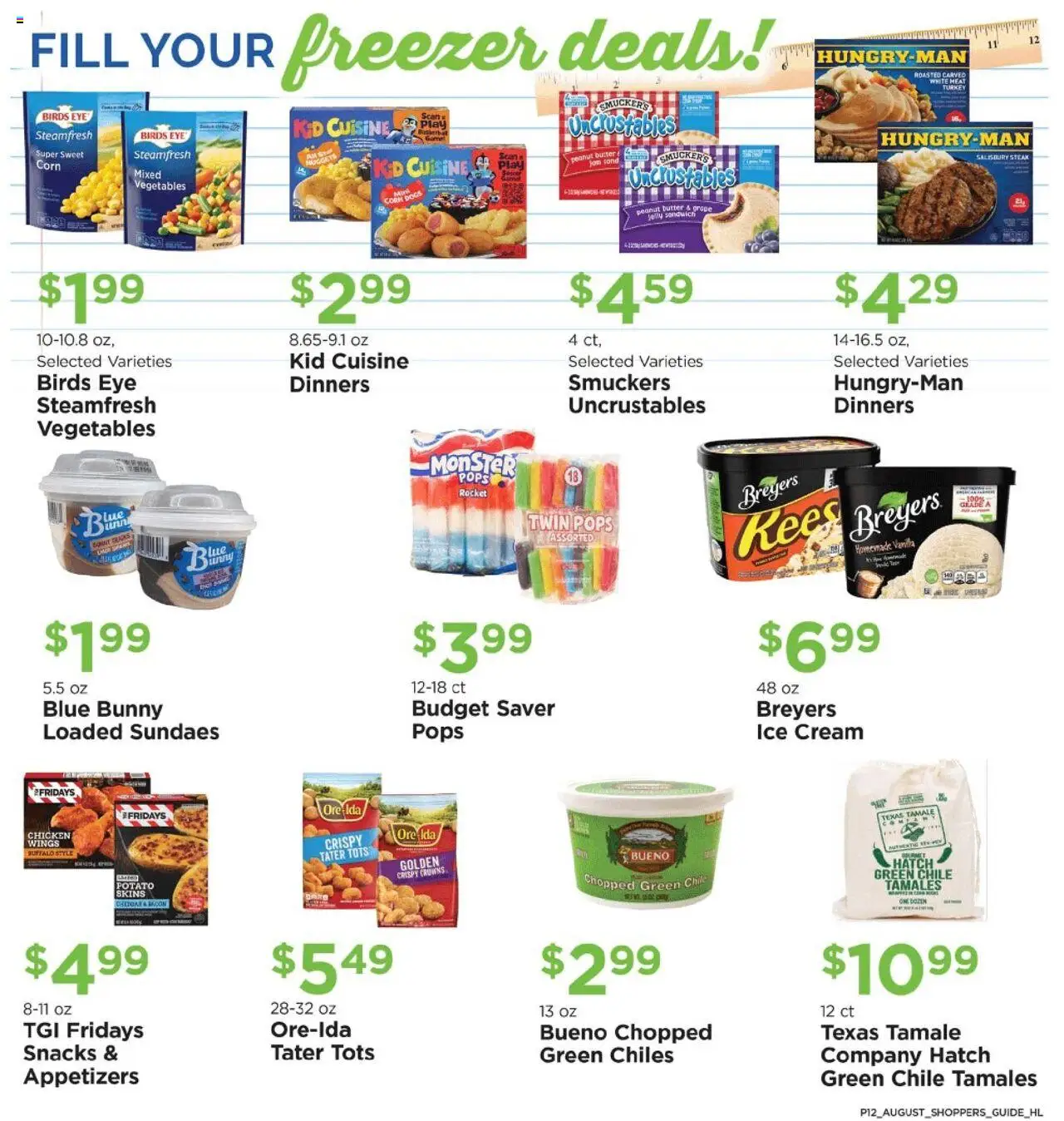 Homeland Bring Savings Home Shopper's Guide - valid from 01.08.2025 | Page: 12 | Products: Crowns, Ice cream, Vegetables, Freezer