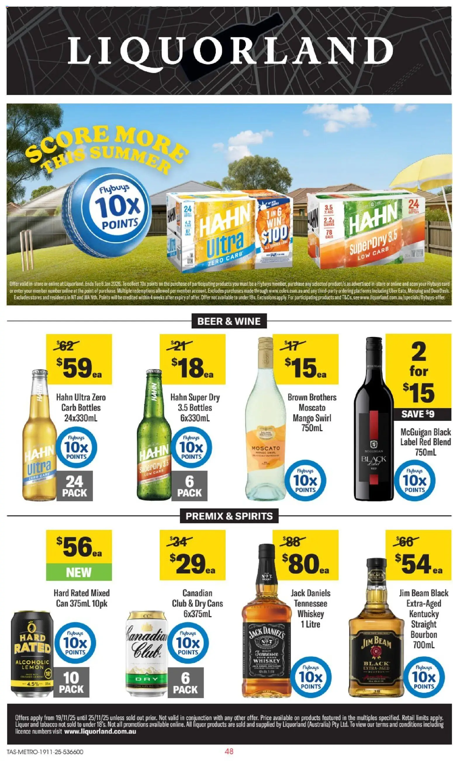 Liquorland catalogue - valid from 19.11.2025 | Page: 1 | Products: Bourbon, Platforms, Lemon, Mango