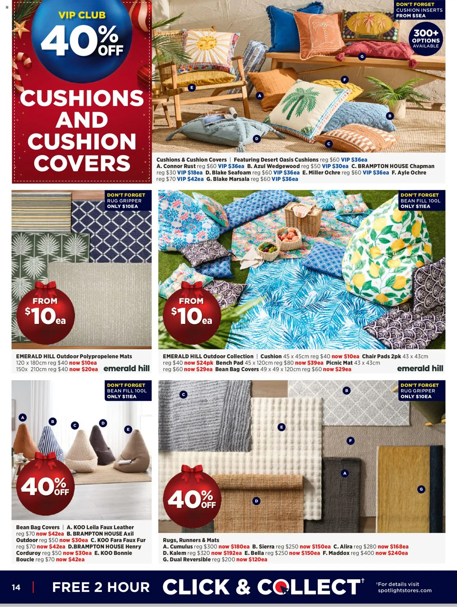 Spotlight catalogue - valid from 12.11.2025 | Page: 14 | Products: Cushion, Emerald, Fur, Bag