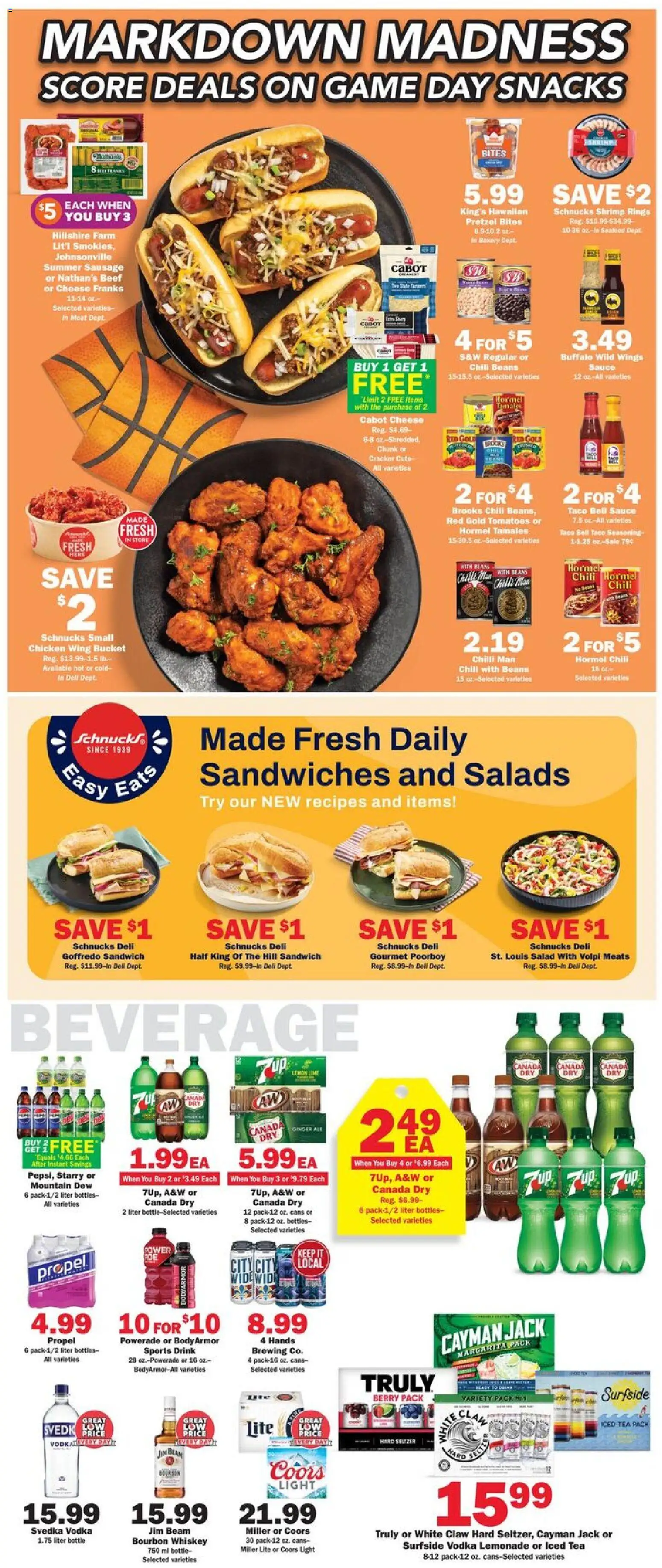 Schnucks Weekly Ad - valid from 18.03.2026 | Page: 3 | Products: Bourbon, Sauce, Chilli, Lime