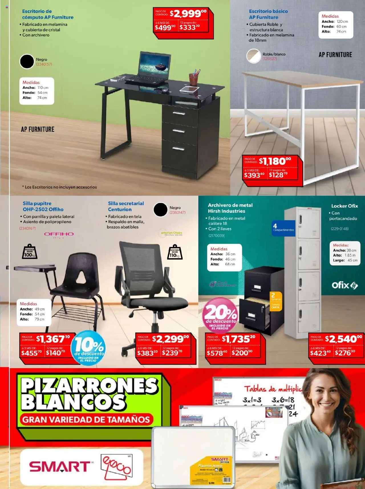Nuevas ofertas de Ofix válidas en toda la República Mexicana desde el 15.07.2025. ¡Encuentra las mejores ofertas en Ofix catálogo! | Página: 15 | Productos: Paleta, Silla, Pizarrón, Escritorio