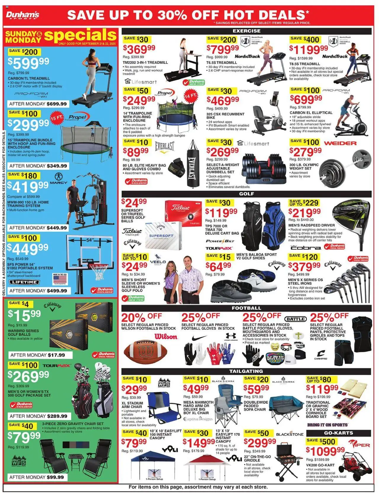 Dunham's Sports Weekly Ad - valid from 20.09.2025 | Page: 7 | Products: Chair, Gloves, Bag, Iron