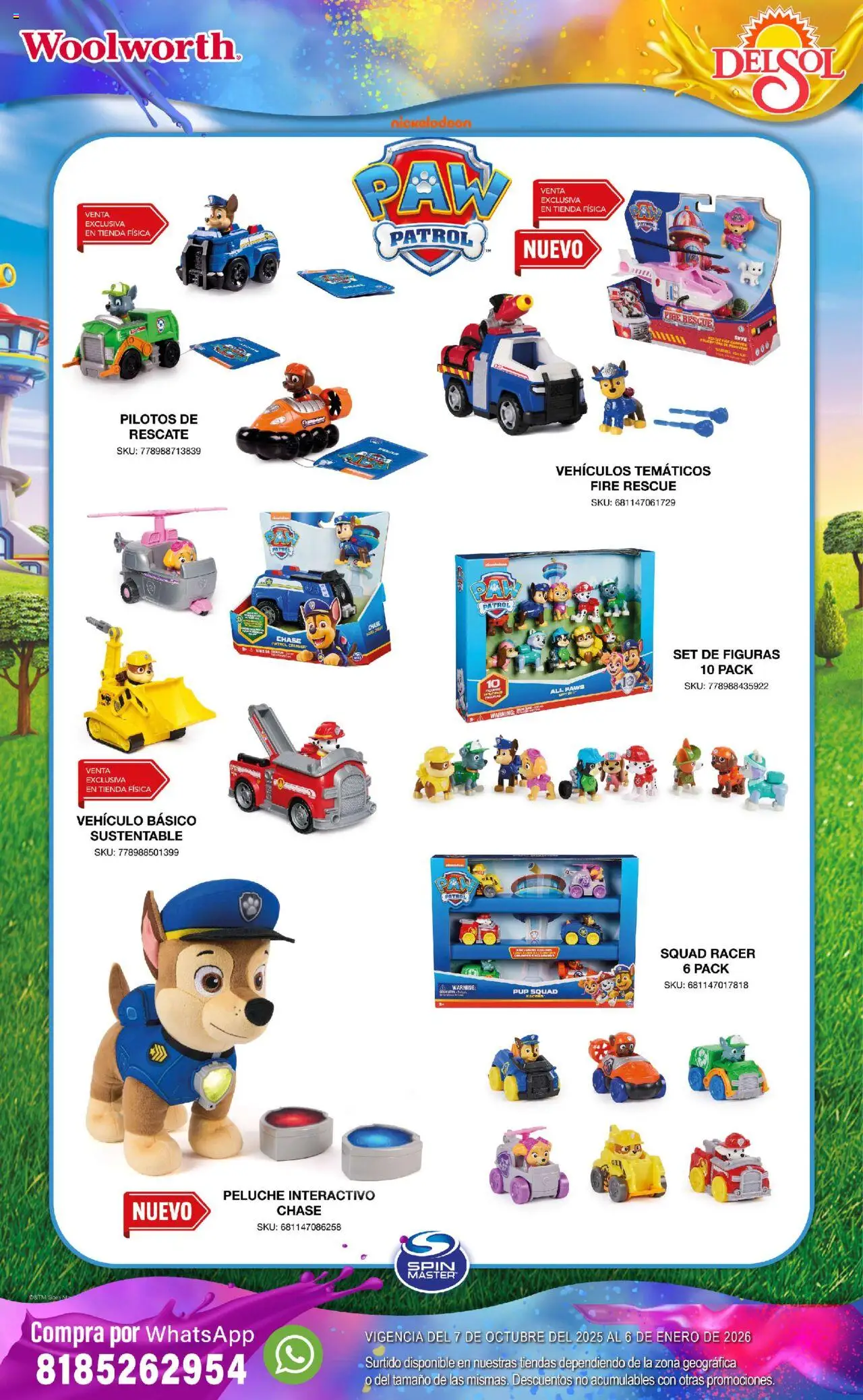 Nuevas ofertas de Del Sol y Woolworth válidas en toda la República Mexicana desde el 07.10.2025. ¡Encuentra las mejores ofertas en Del Sol y Woolworth - Catálogo Castillo Del Juguete! | Página: 26