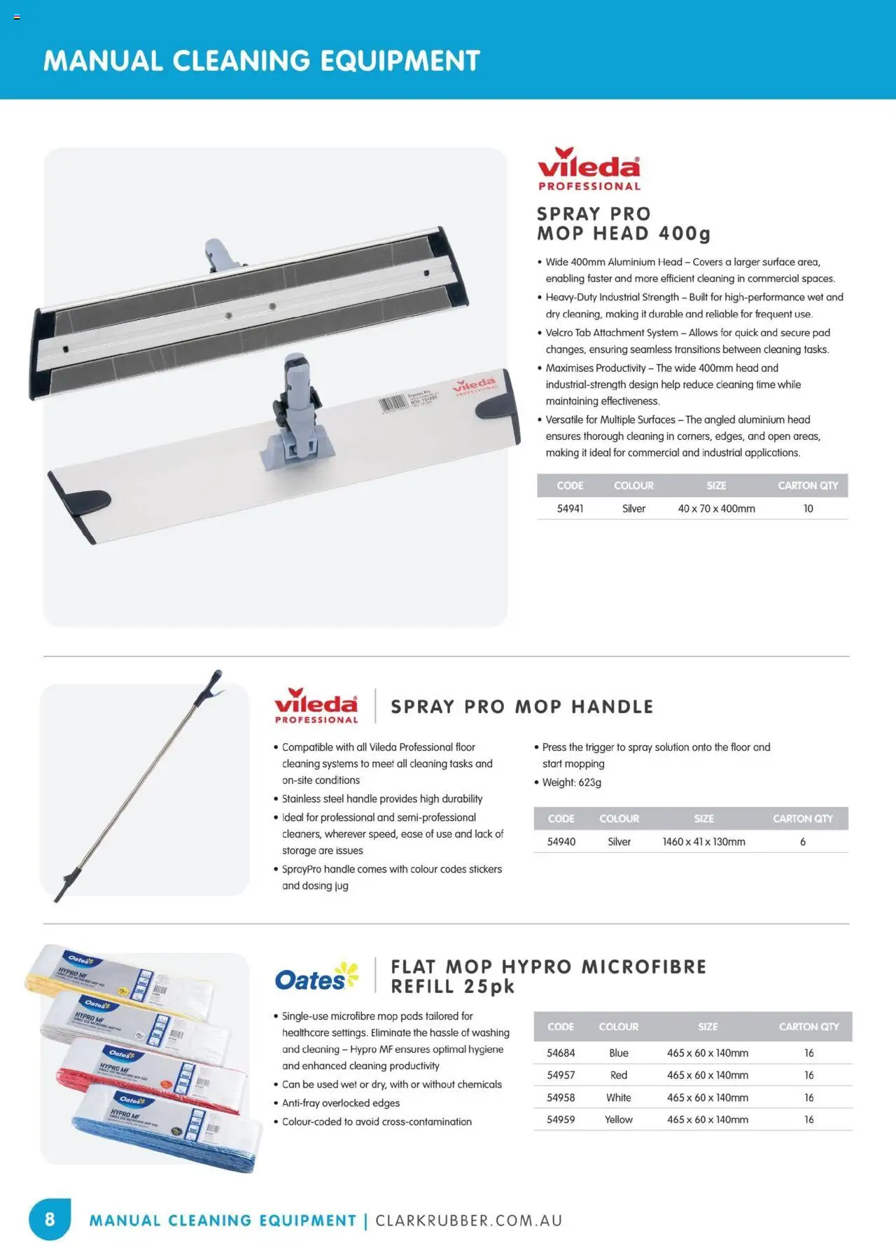 Clark Rubber catalogue - valid from 05.05.2025 | Page: 8 | Products: Mop, Weight, Press