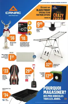 Preview of Canac weekly flyer from shop Canac valid from 27.11.2025
