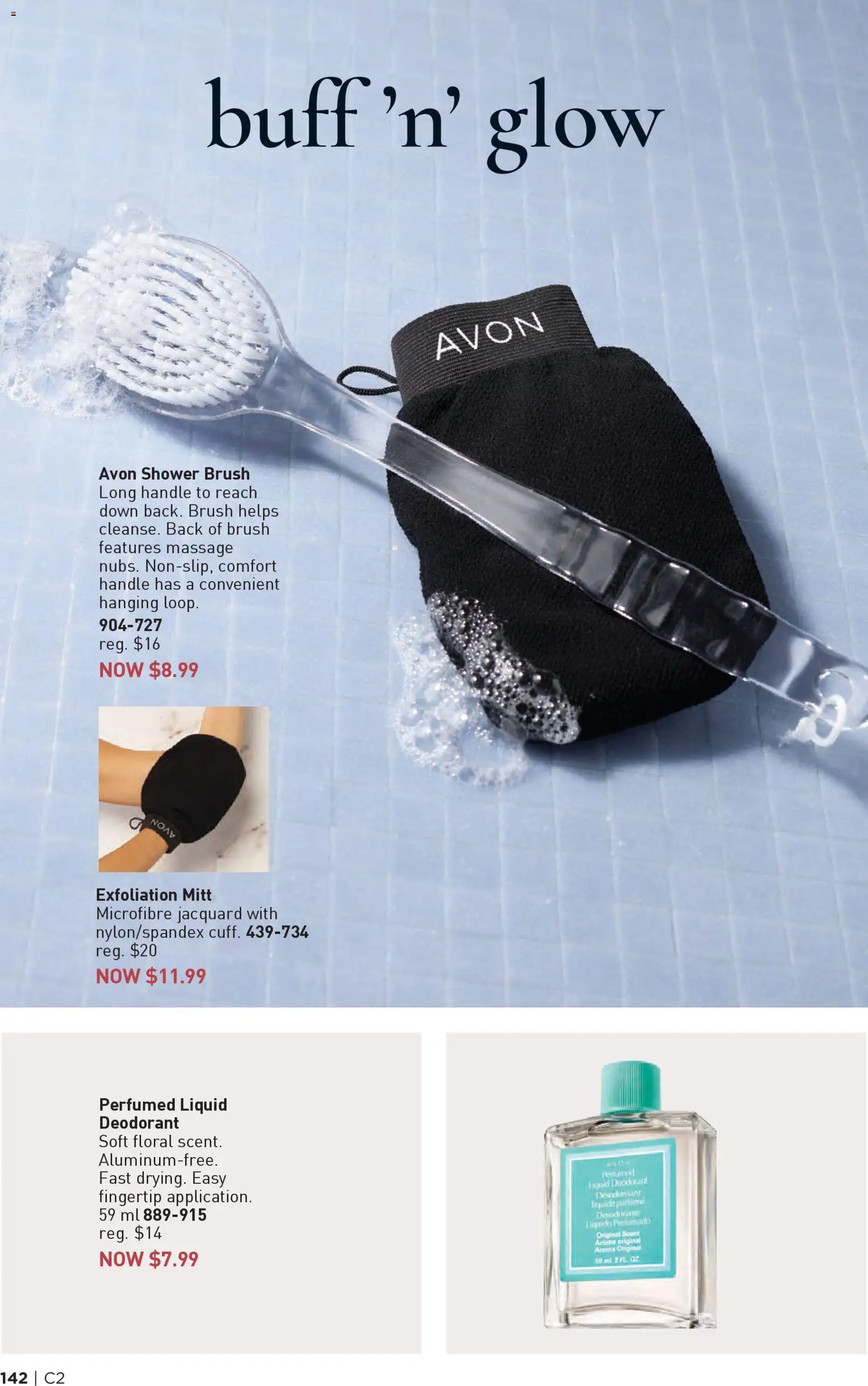 Avon flyer valid from 15.01.2026 | Page: 142 | Products: Brush, Deodorant, Shower