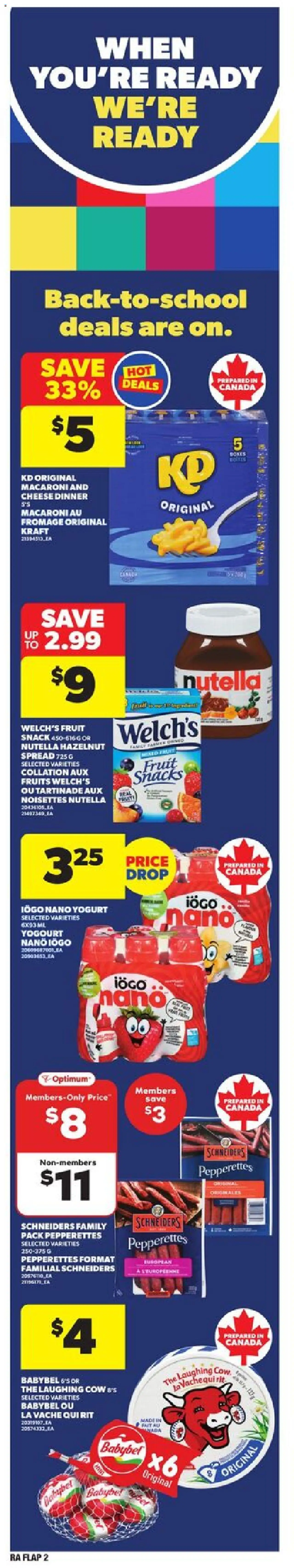 Atlantic Superstore flyer valid from 21.08.2025 | Page: 2 | Products: Cheese, Yogurt