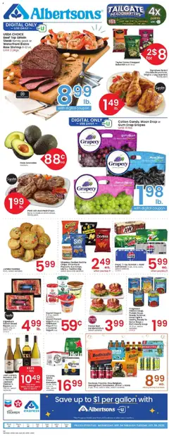 Preview of Albertsons weekly ads valid from 24.09.2025