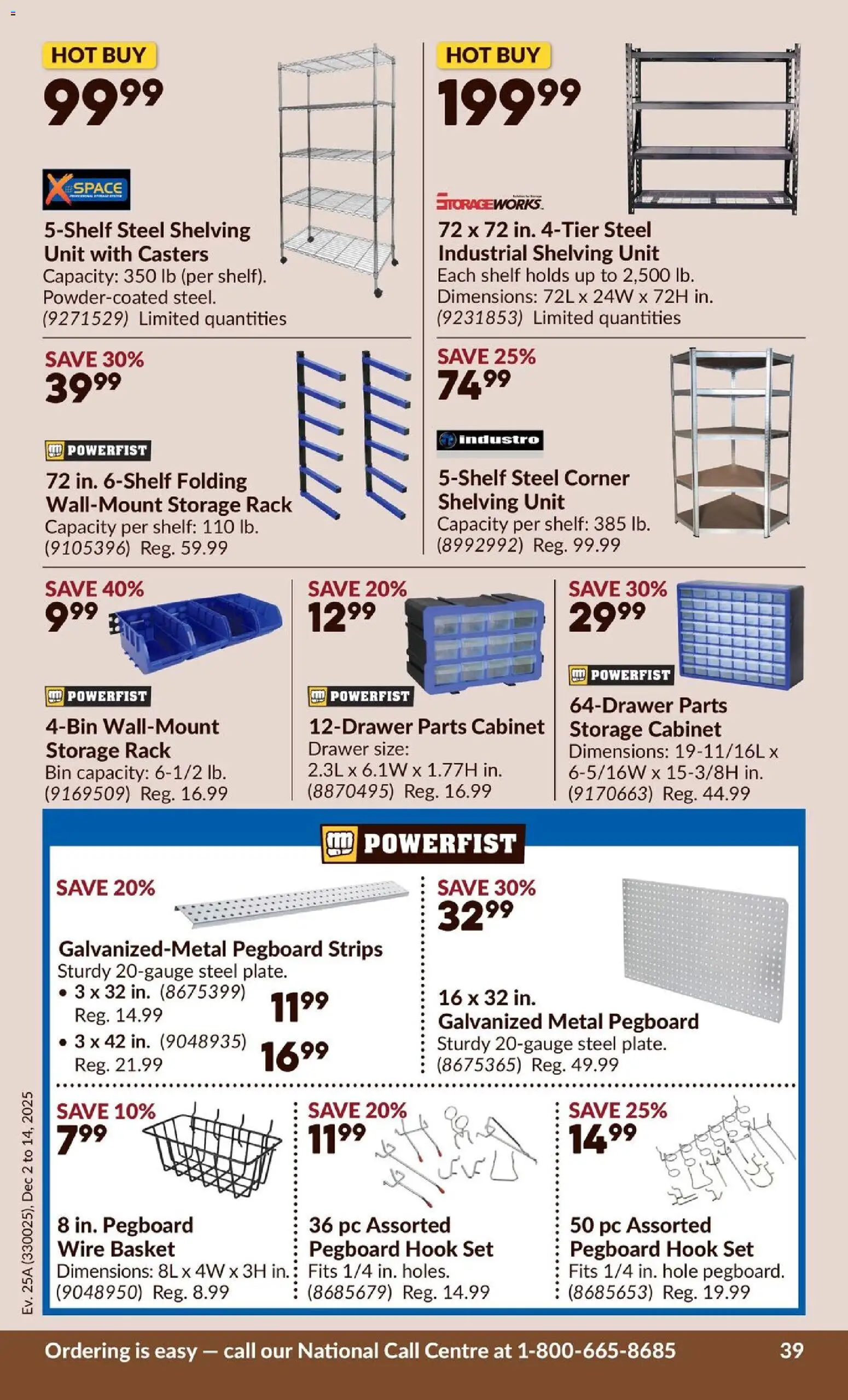 Princess Auto flyer valid from 02.12.2025 | Page: 44 | Products: PC, Shelf, Cabinet, Basket