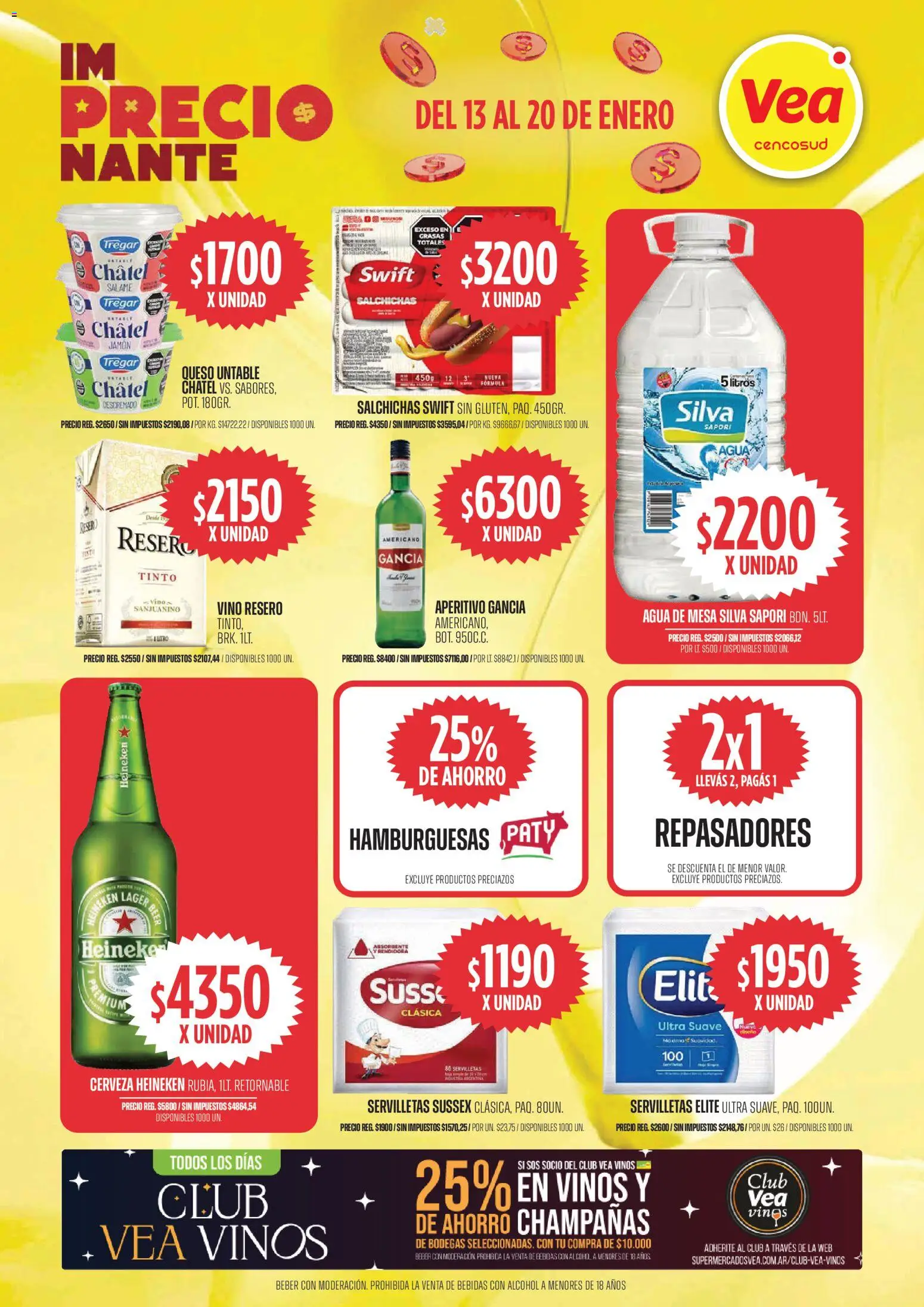 Vea ofertas │ válido desde el 13.01.2026 | Página: 5 | Productos: Mesa, Queso, Cerveza, Salame