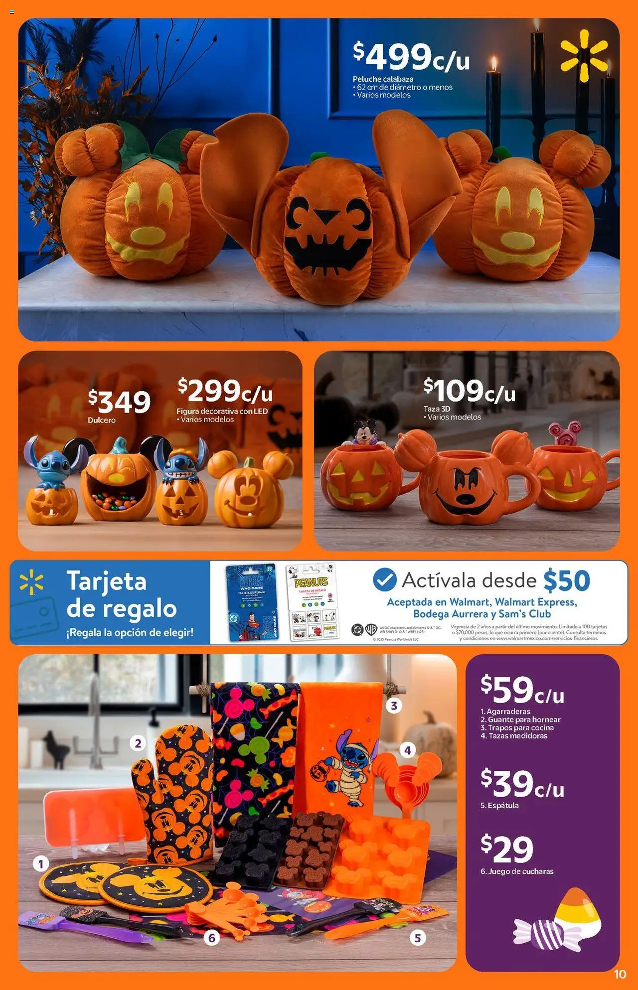 Nuevas ofertas de Walmart válidas en toda la República Mexicana desde el 22.09.2025. ¡Encuentra las mejores ofertas en Walmart - Folleto Halloween! | Página: 10 | Productos: Taza, Espátula, Juego, Cocina