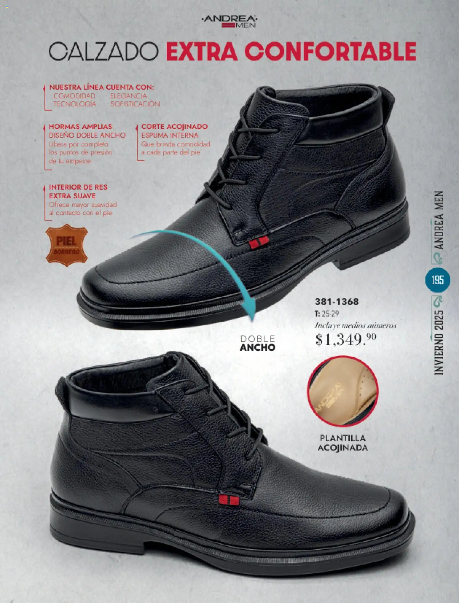 Nuevas ofertas de Andrea válidas en toda la República Mexicana desde el 26.11.2025. ¡Encuentra las mejores ofertas en Andrea catálogo Invierno! | Página: 195 | Productos: Res, Espuma