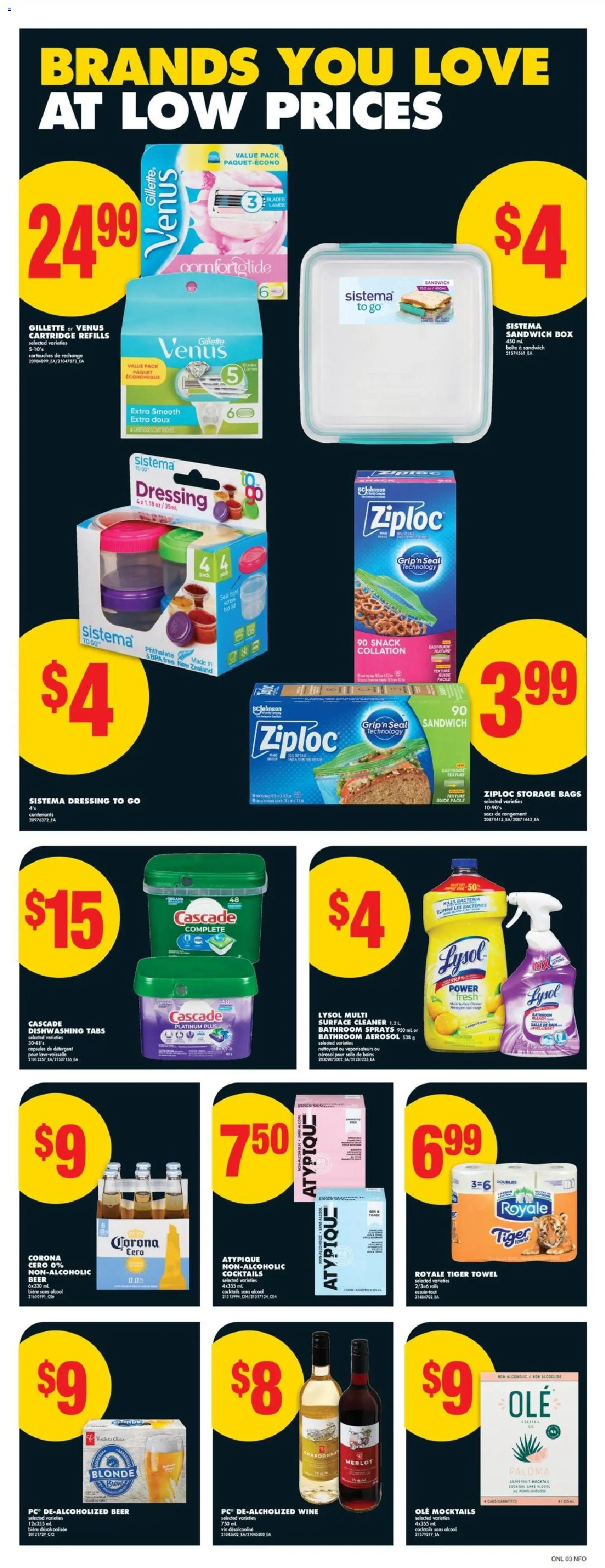 No Frills flyer valid from 01.01.2026 | Page: 10 | Products: Detergent, Box, Wine, Beer