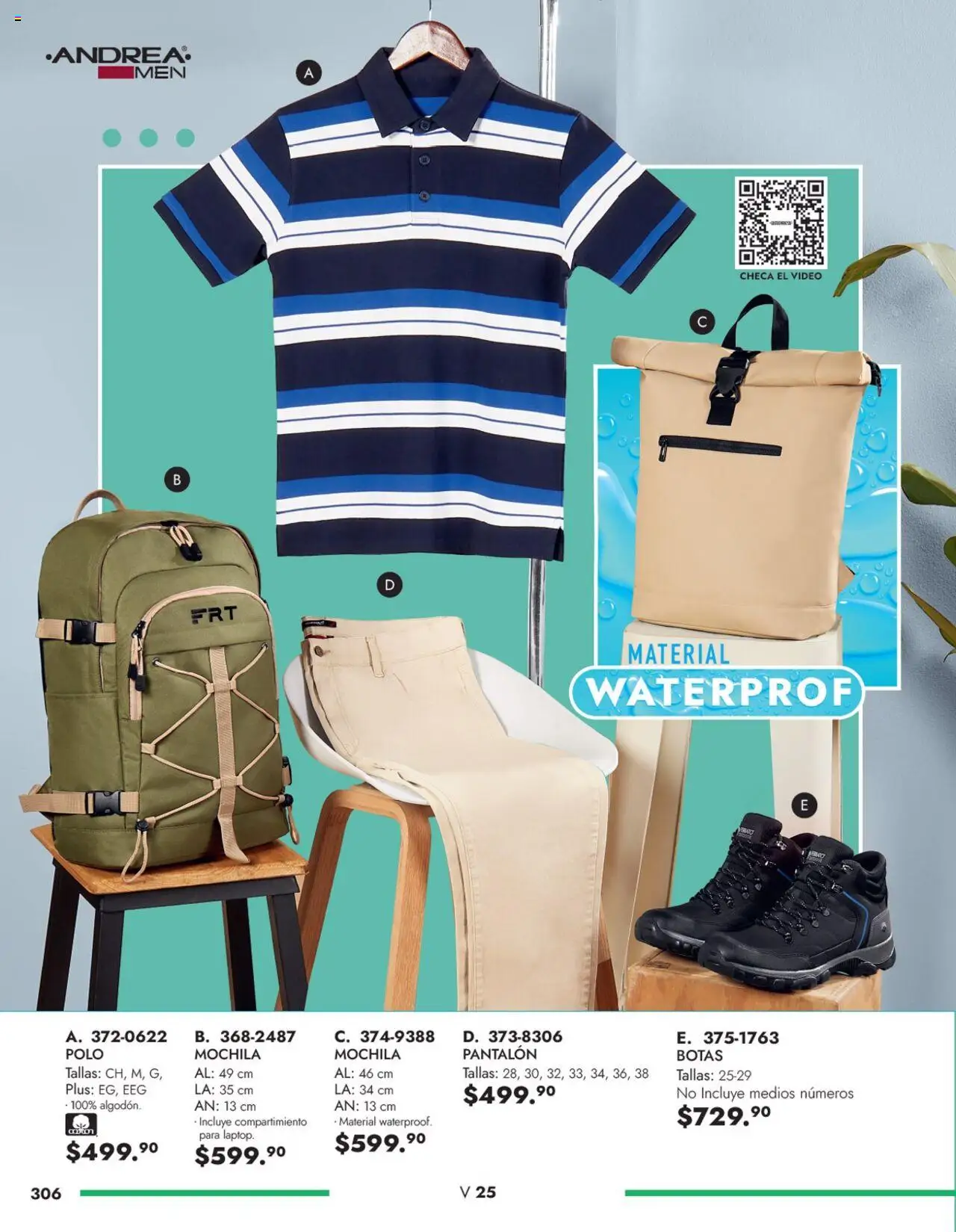 Nuevas ofertas de Andrea válidas en toda la República Mexicana desde el 25.05.2025. ¡Encuentra las mejores ofertas en Andrea catálogo Accesorios Caballero! | Página: 10 | Productos: Botas, Mochila, Video