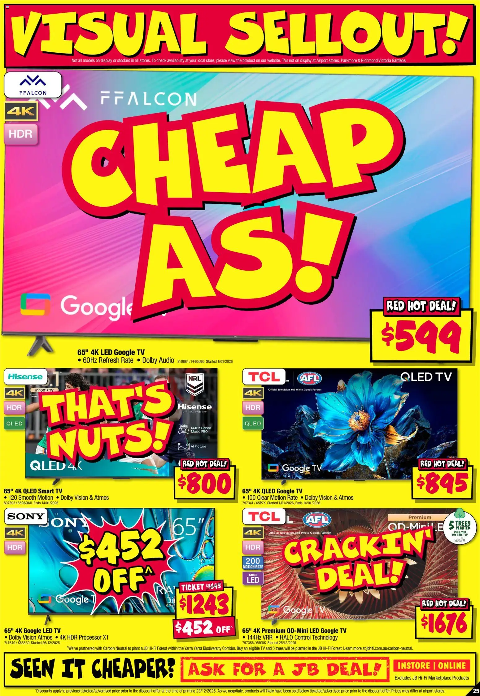 JB Hi-Fi catalogue - valid from 02.01.2026 | Page: 25 | Products: Plant, Picture, Audio, Smart tv