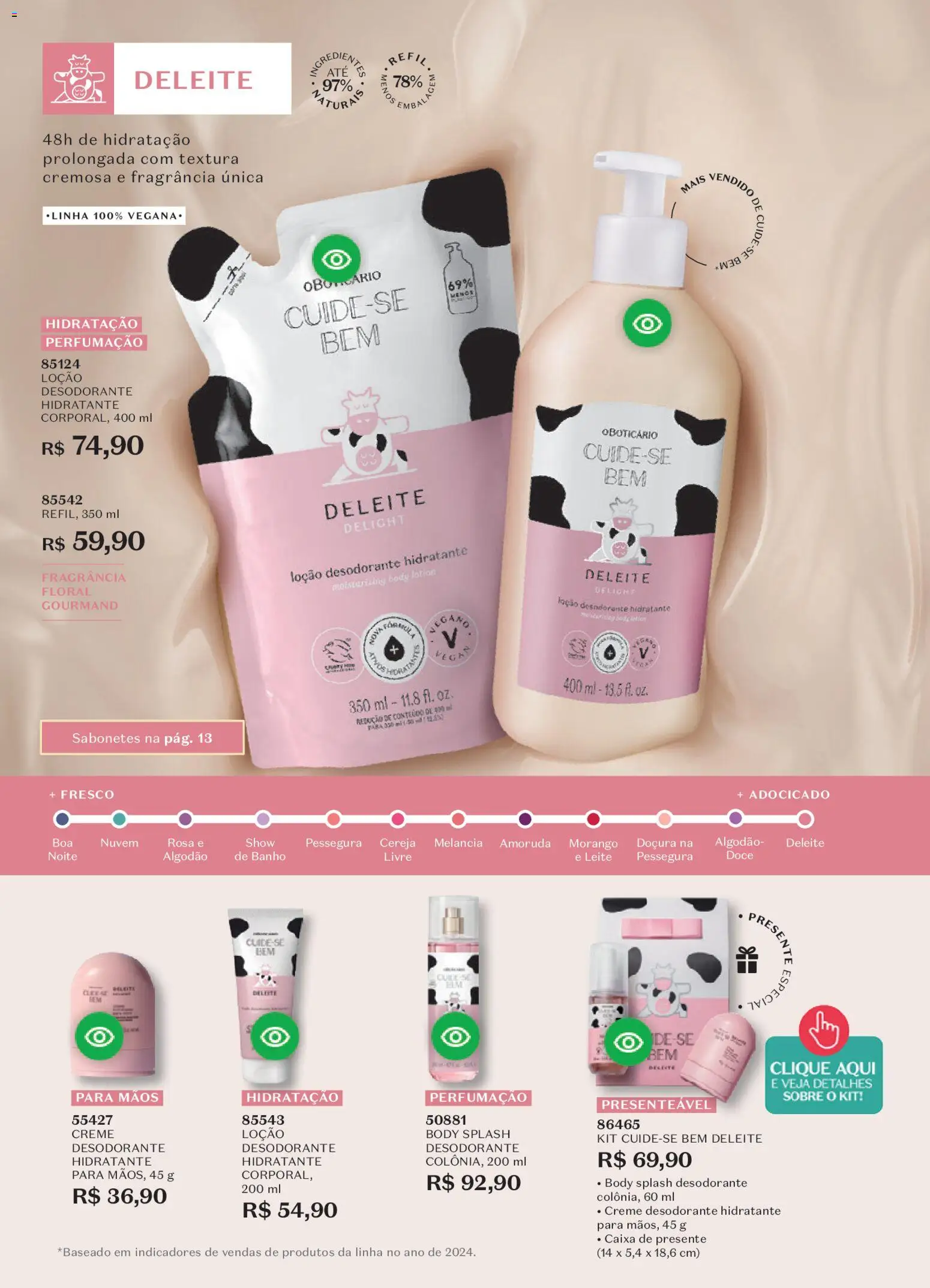 O Boticário Folheto - válido de 26.12.2025 | Página: 14 | Produtos: Cereja, Desodorante, Caixa, Body