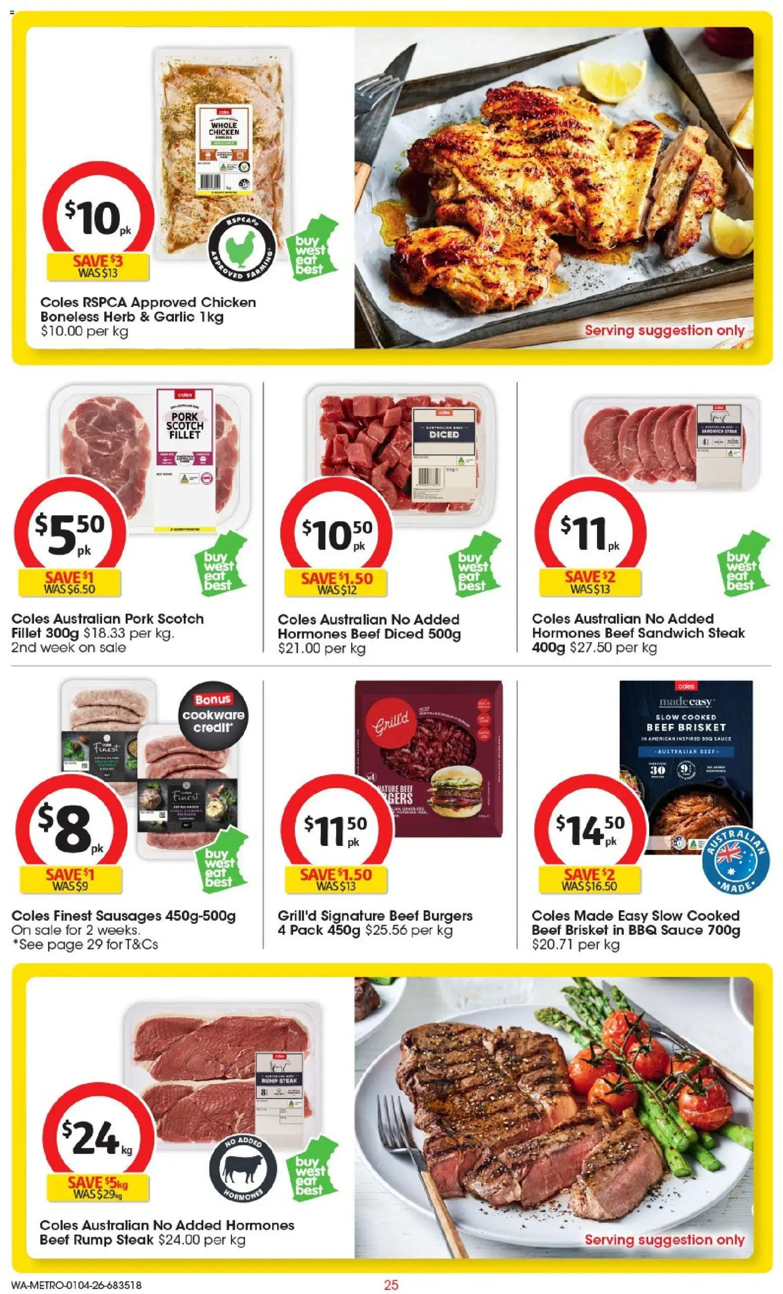 Coles catalogue - valid from 01.04.2026 | Page: 25 | Products: Herb, Chicken, Cookware, Sauce