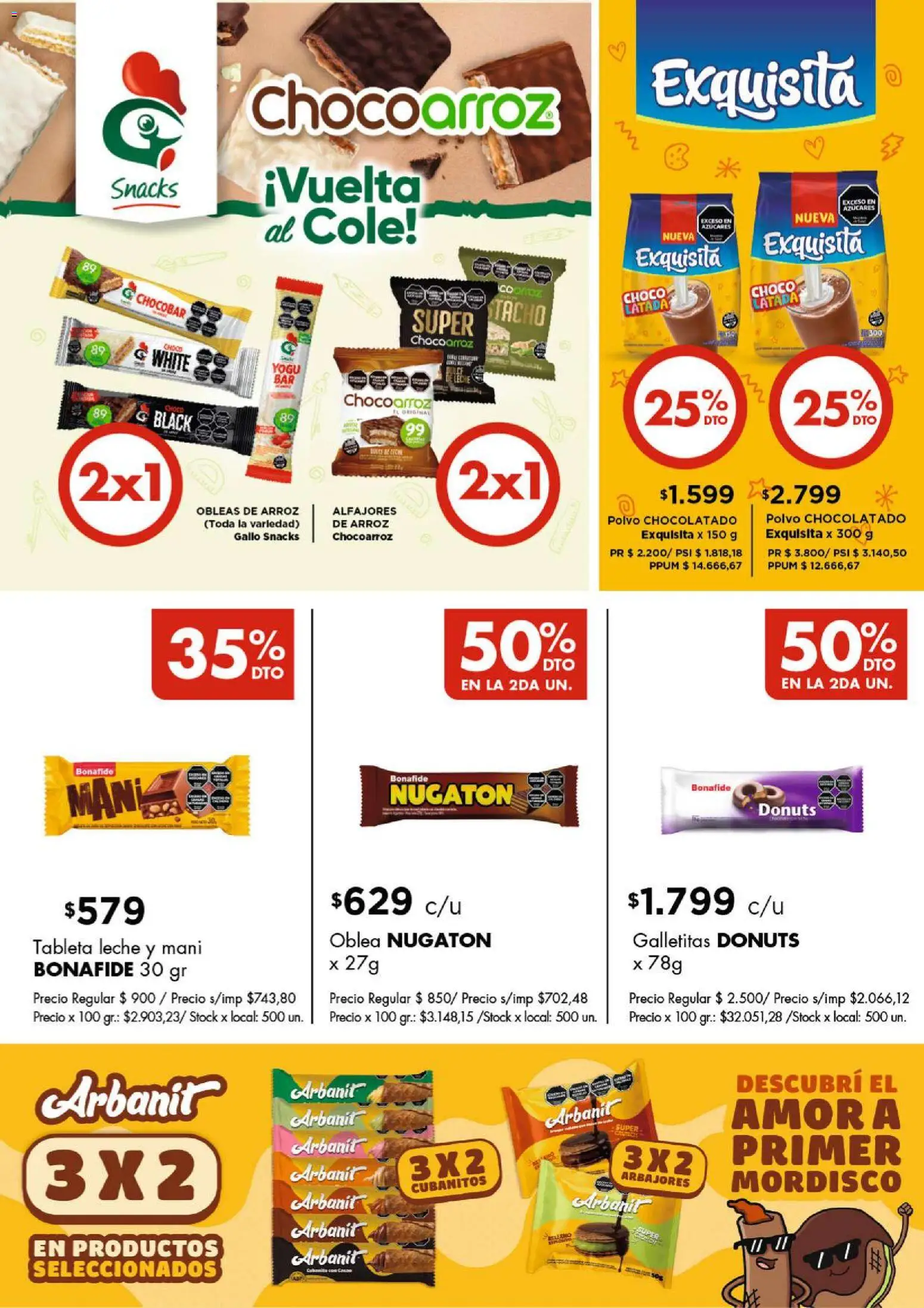 Disco - FOLLETO VUELTA AL COLE MASIVOS │ válido desde el 18.02.2026 | Página: 4 | Productos: Galletitas, Mani, Leche, Arroz