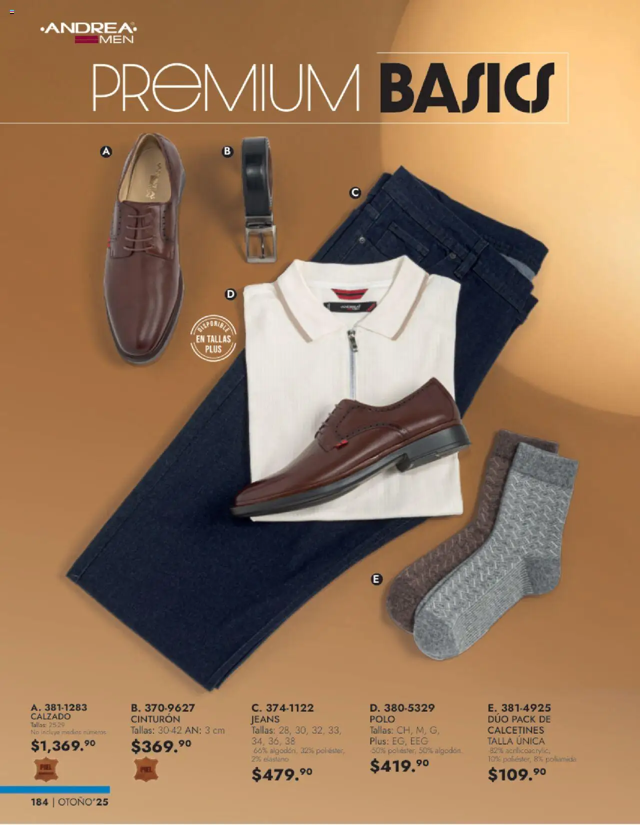 Nuevas ofertas de Andrea válidas en toda la República Mexicana desde el 24.08.2025. ¡Encuentra las mejores ofertas en Andrea - Catálogo Vestir Caballero! | Página: 22 | Productos: Cinturón