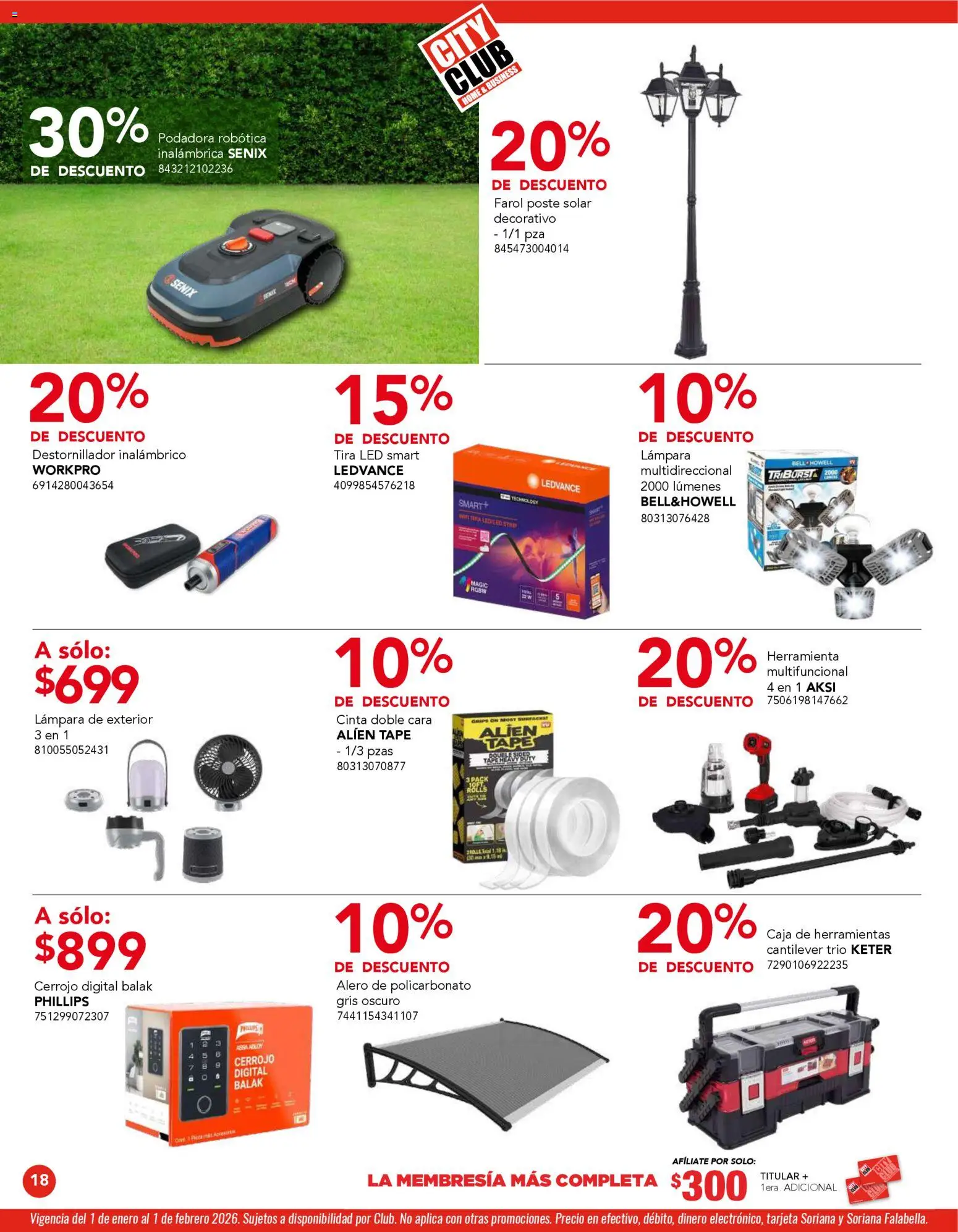 Nuevas ofertas de City Club válidas en toda la República Mexicana desde el 01.01.2026. ¡Encuentra las mejores ofertas en City Club catálogo! | Página: 18