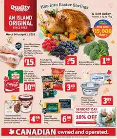 Preview of Quality Foods weekly flyer / circulaire from shop Quality Foods valid from 26.03.2026