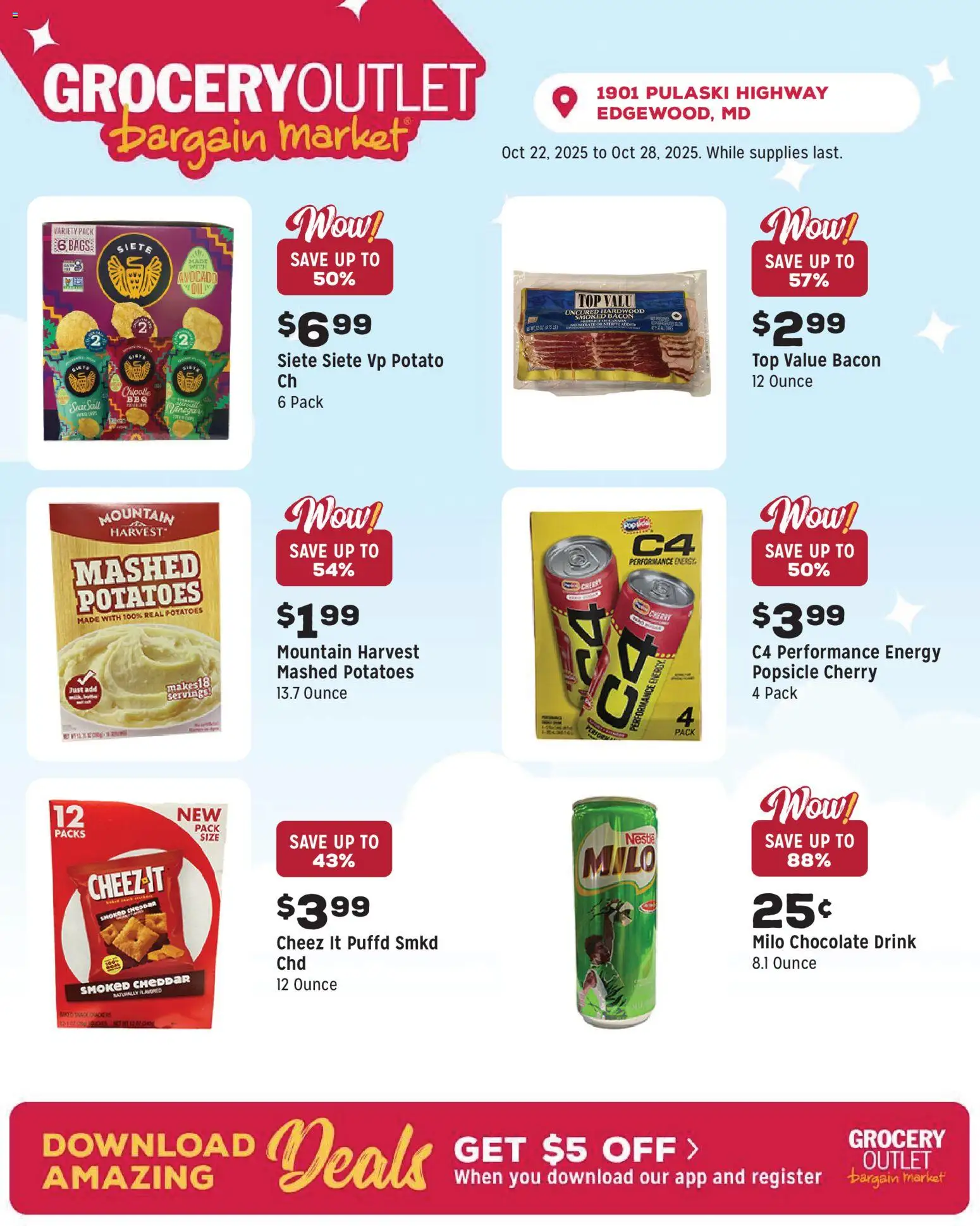 Grocery Outlet Weekly Ad - MD - valid from 22.10.2025 | Page: 9 | Products: Chocolate, Potatoes