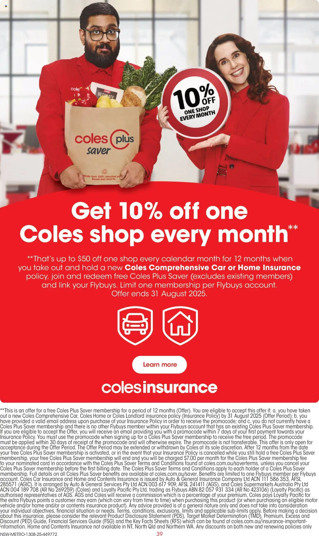 Coles catalogue - valid from 13.08.2025 | Page: 39 | Products: Date