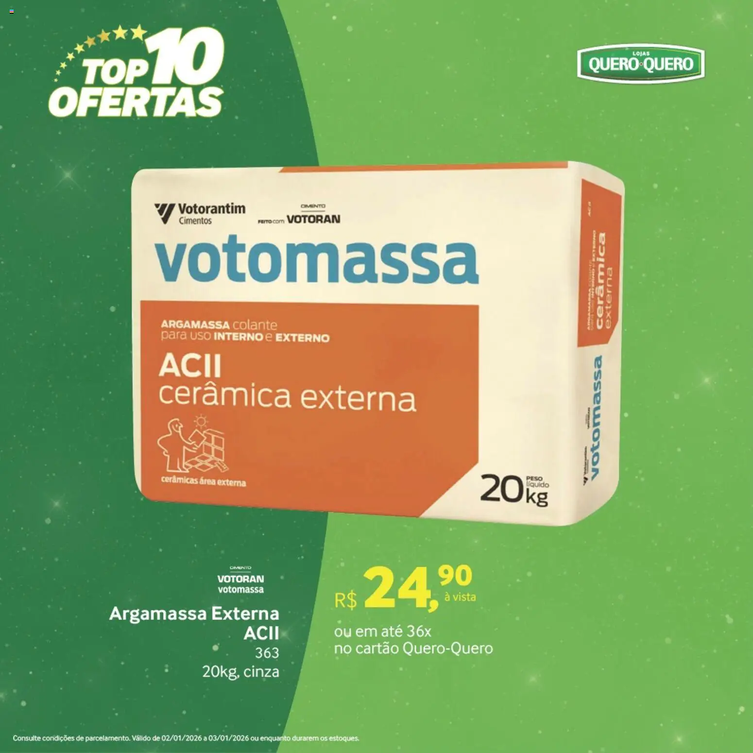 Lojas Quero-Quero Folheto - válido de 02.01.2026 | Página: 16 | Produtos: Argamassa