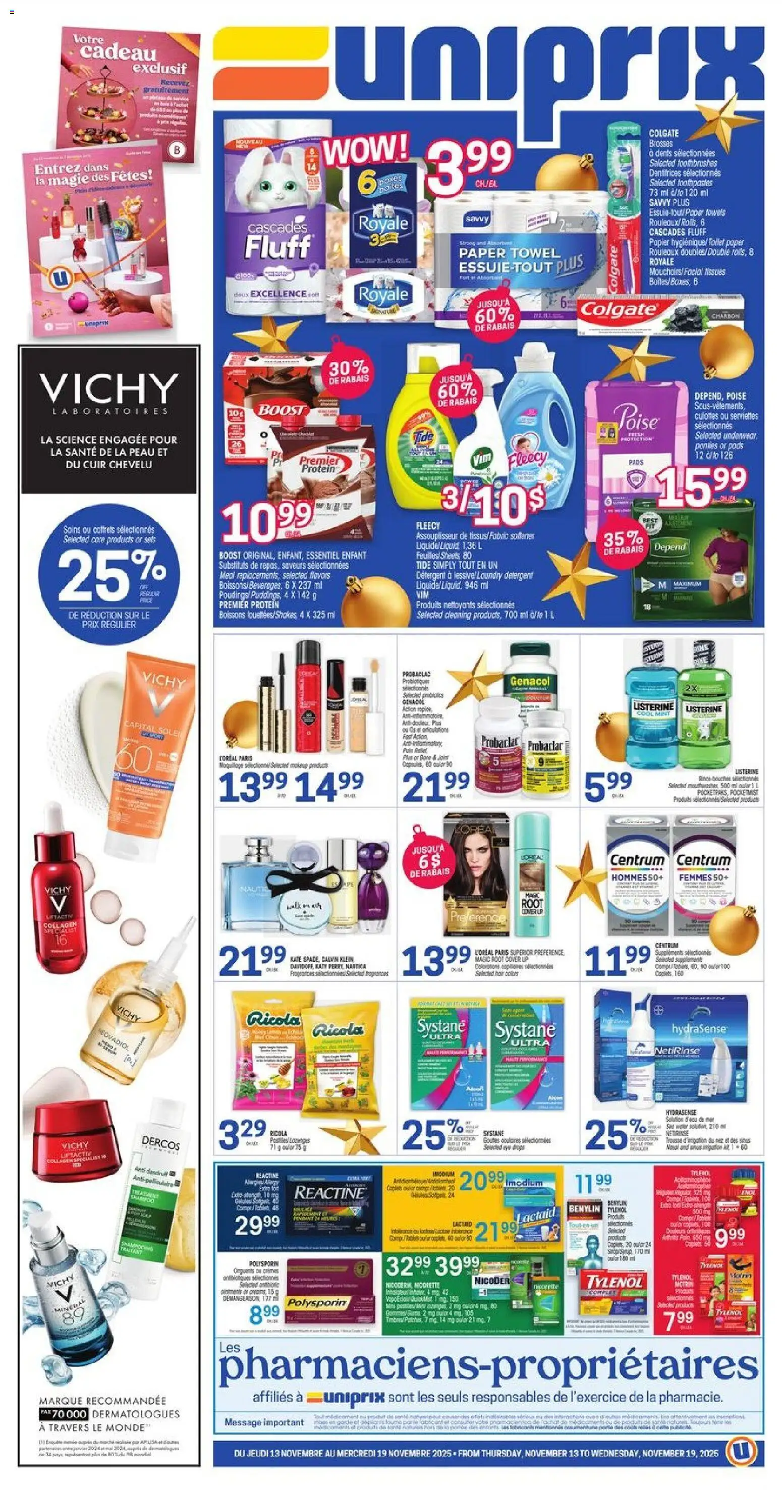 Uniprix flyer valid from 13.11.2025 | Page: 1 | Products: Detergent