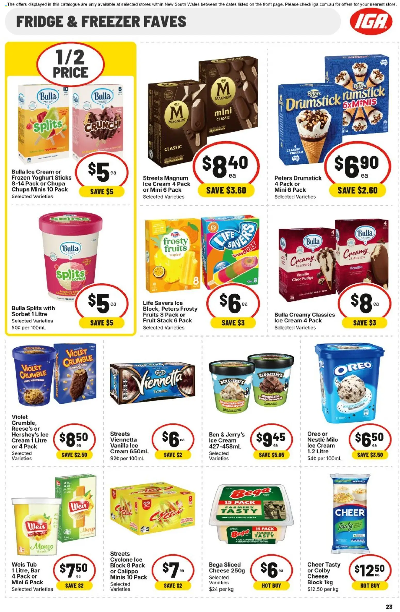 IGA catalogue - valid from 24.12.2025 | Page: 26 | Products: Chocolate, Cream, Fruits, Freezer