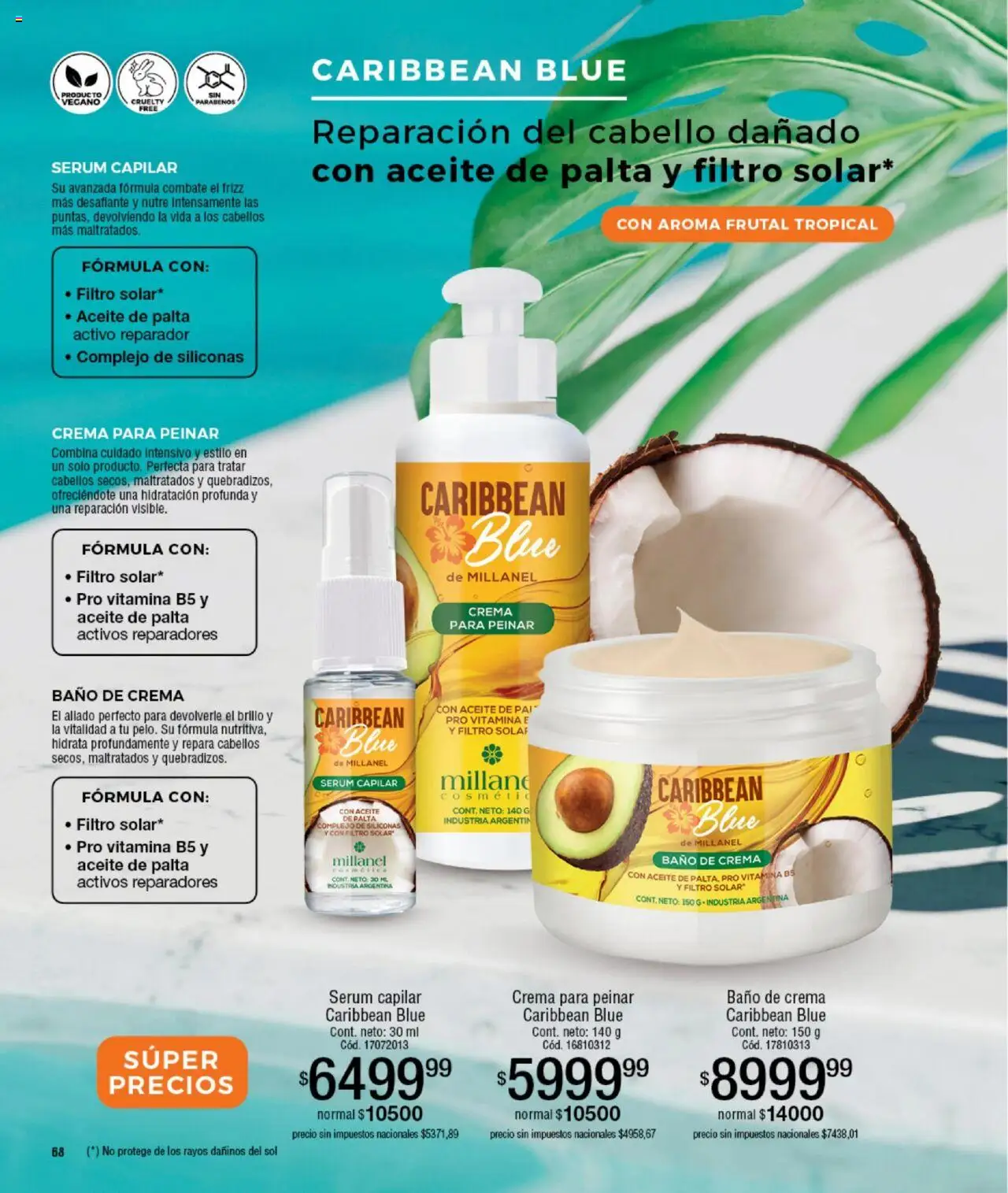 Millanel catálogo │ válido desde el 15.09.2025 | Página: 68 | Productos: Baño, Aceite, Baño de crema, Crema