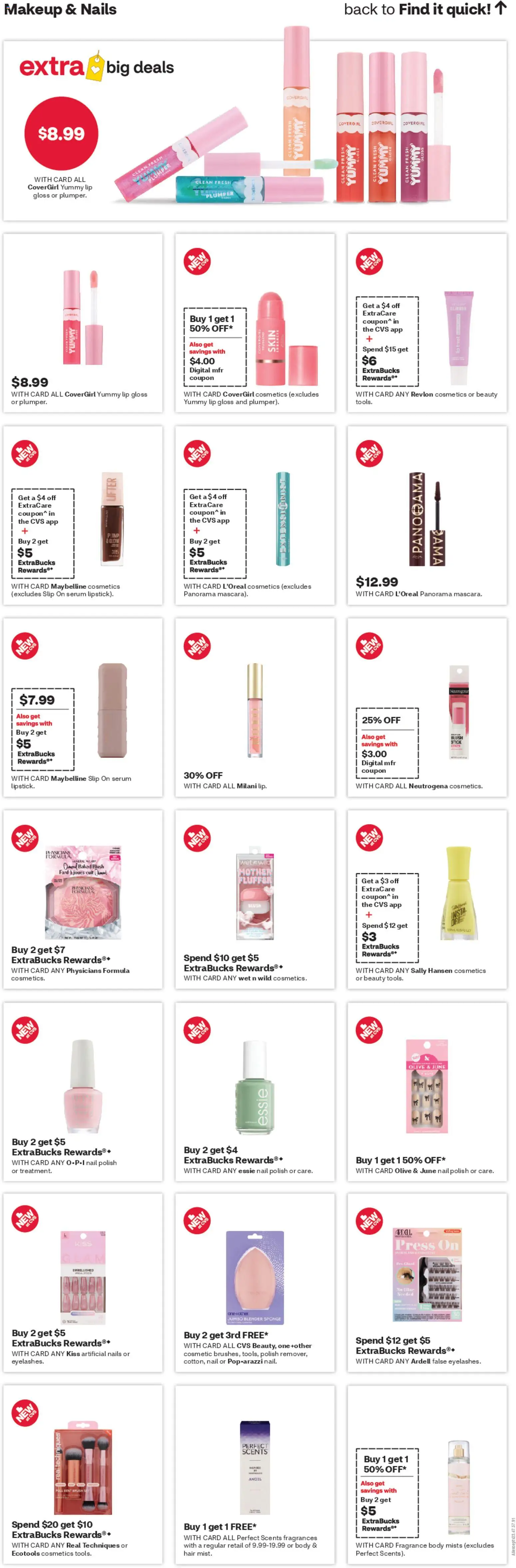 CVS Pharmacy Weekly Ad - PA - valid from 29.03.2026 | Page: 10 | Products: Fragrance, Lip gloss, Nail polish, Sponge