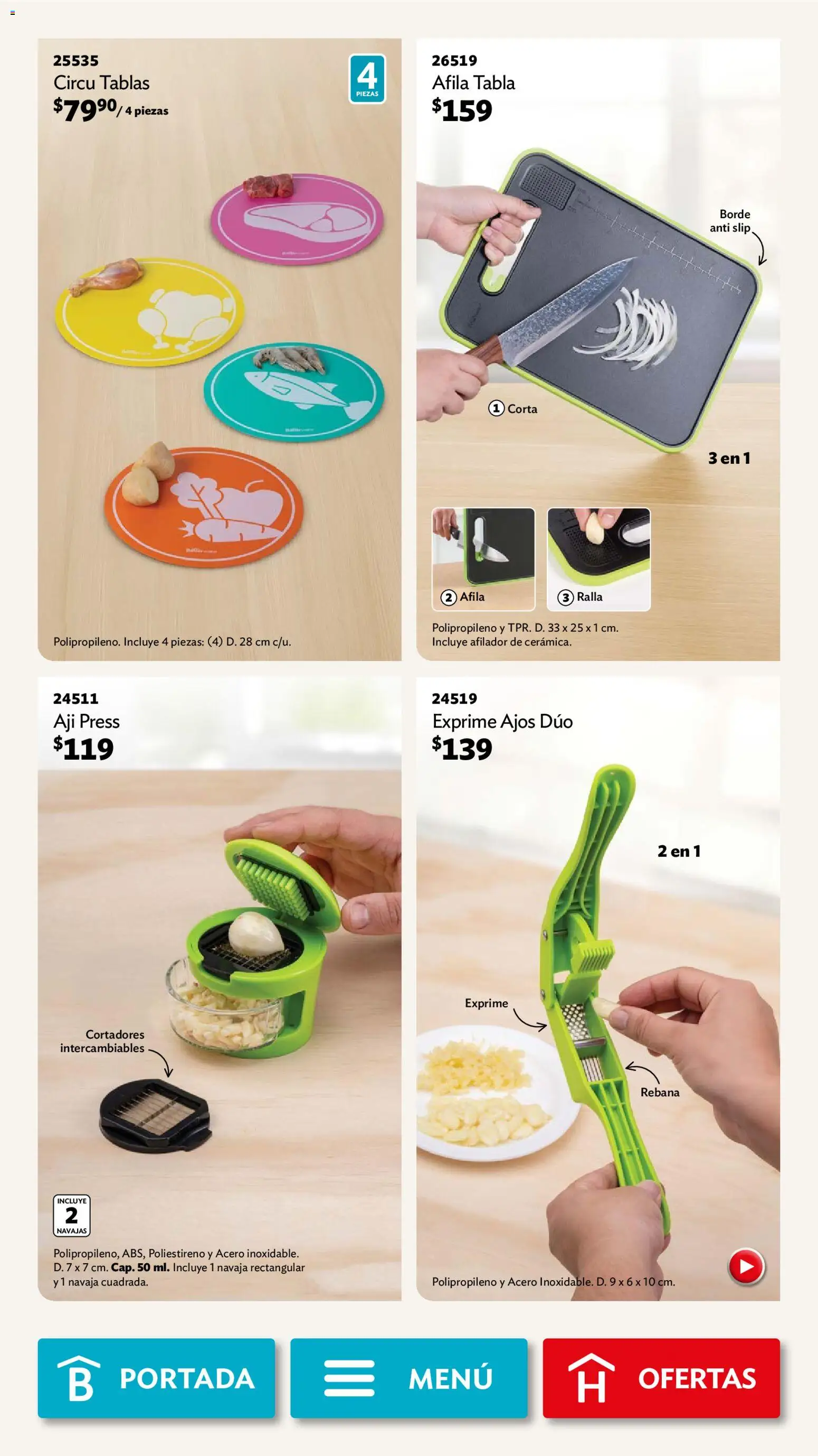 Nuevas ofertas de Betterware válidas en toda la República Mexicana desde el 30.03.2026. ¡Encuentra las mejores ofertas en Betterware campaña 4 2026! | Página: 43 | Productos: Navaja, Aji