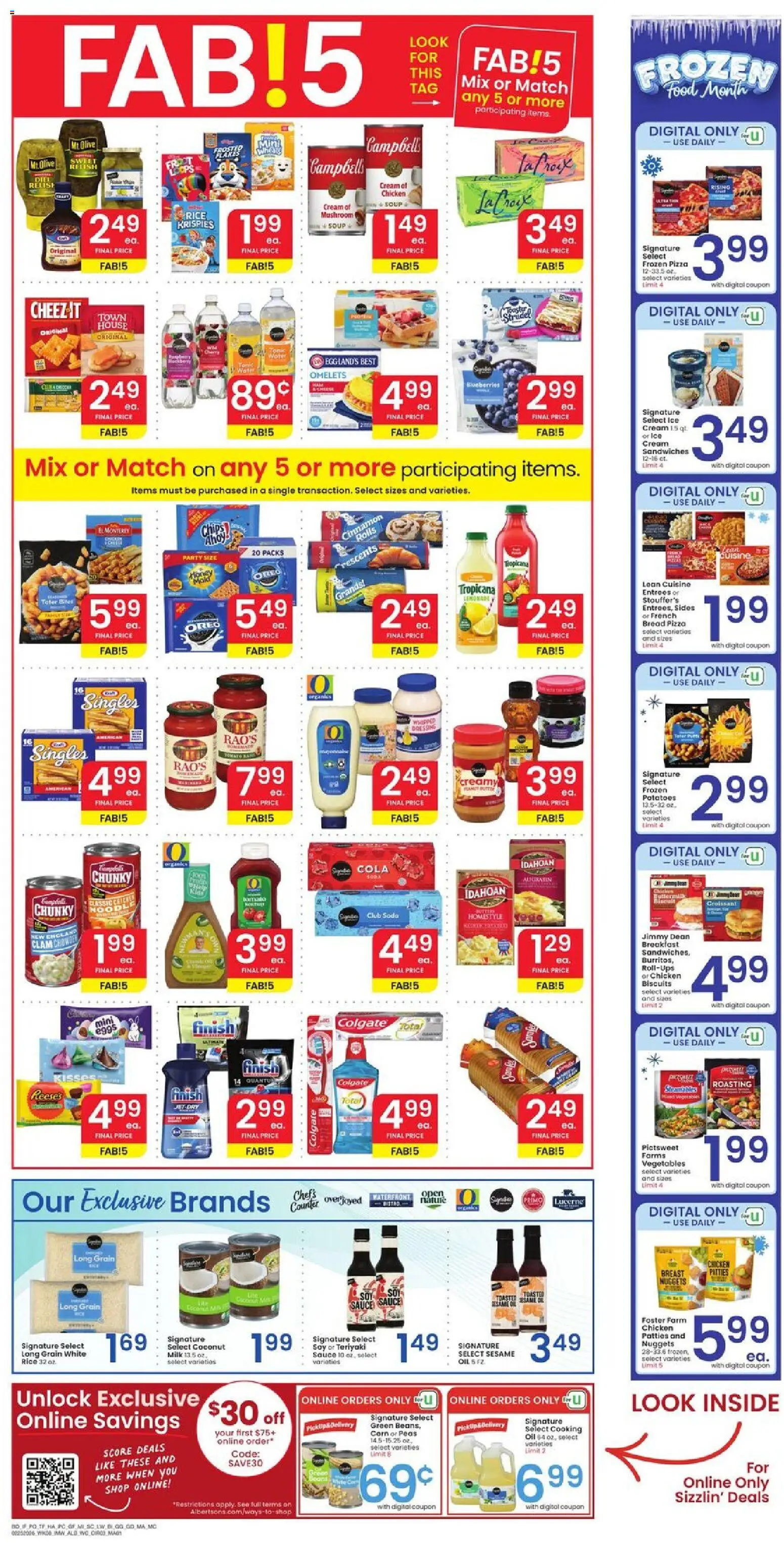 Albertsons Weekly Ad - valid from 25.02.2026 | Page: 3 | Products: Corn, Cheese, Oil, Cream