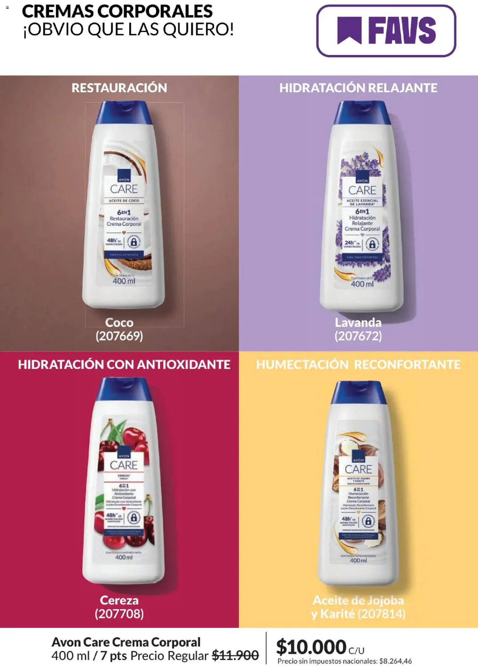 Catálogo AVON Campaña 4/2026 │ válido desde el 01.04.2026 | Página: 138 | Productos: Aceite, Desodorante, Crema