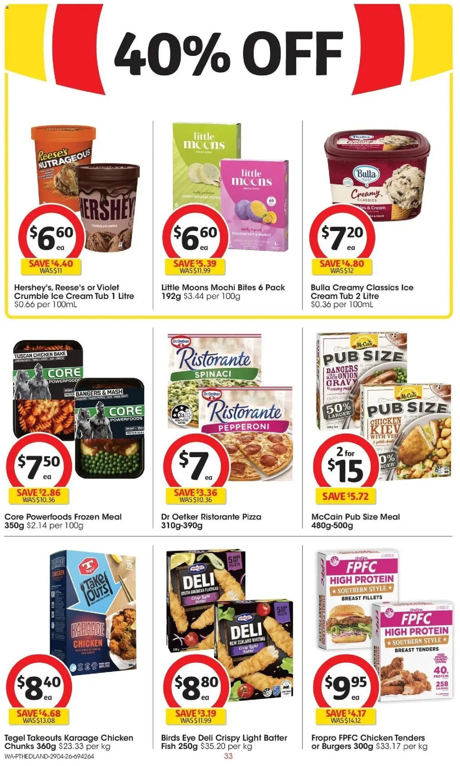Coles catalogue - valid from 28.04.2026 | Page: 33 | Products: Light, Cream, Ice cream, Weight