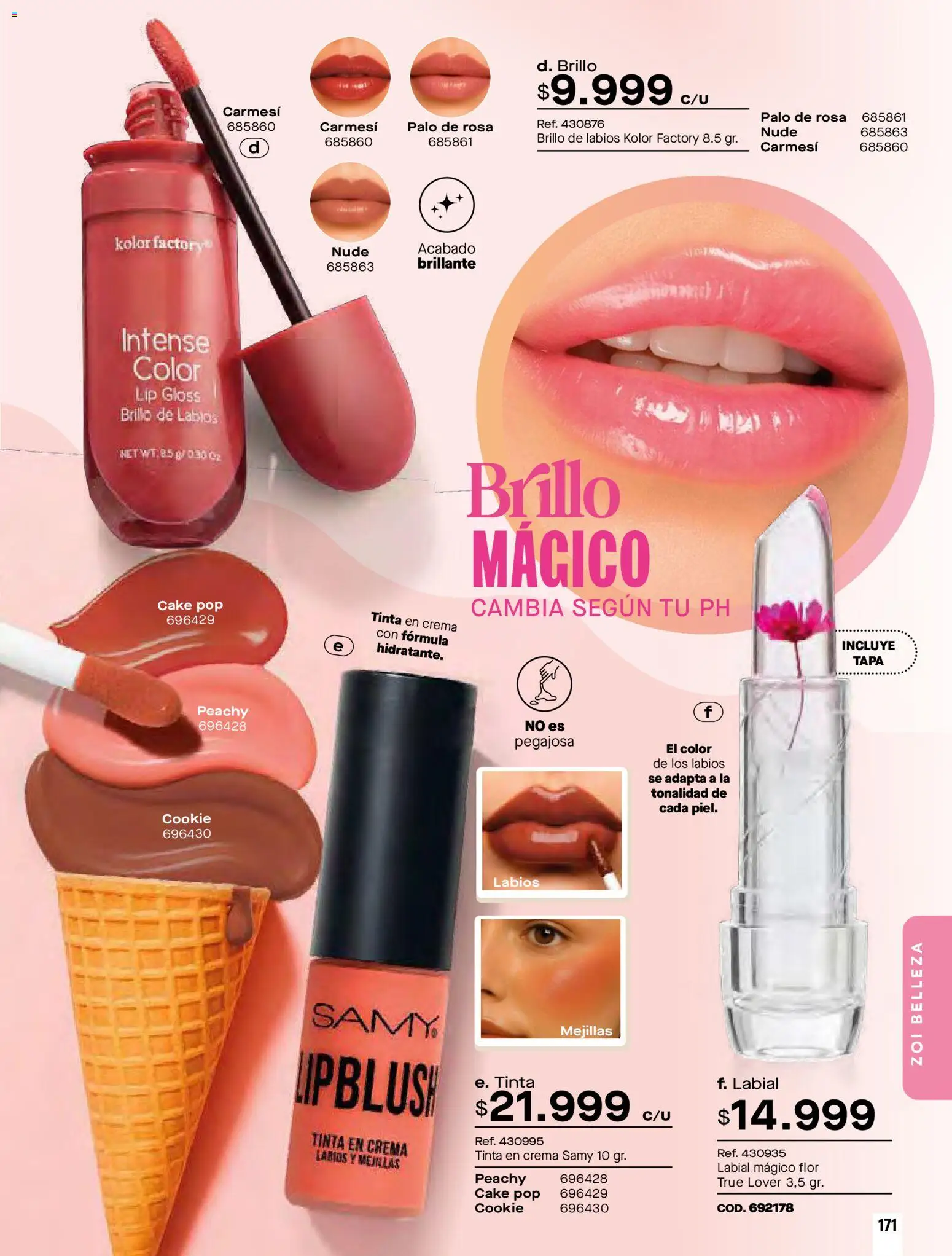 Pacifika revista - valida desde el 01.03.2026 | Página: 173 | Productos: Crema, Brillo, Brillo de labios
