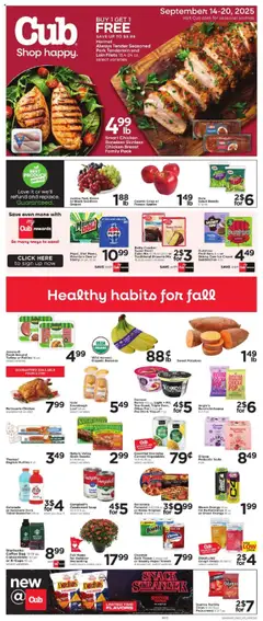 Preview of Cub Foods weekly ads valid from 14.09.2025