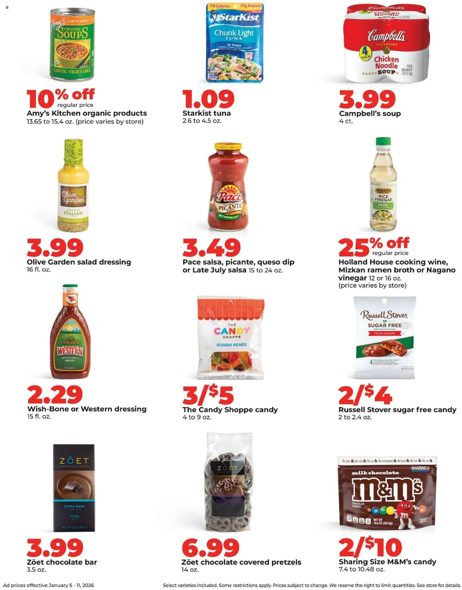 HyVee Weekly Ad - valid from 05.01.2026 | Page: 26 | Products: Vinegar, Milk, Rice, Sugar